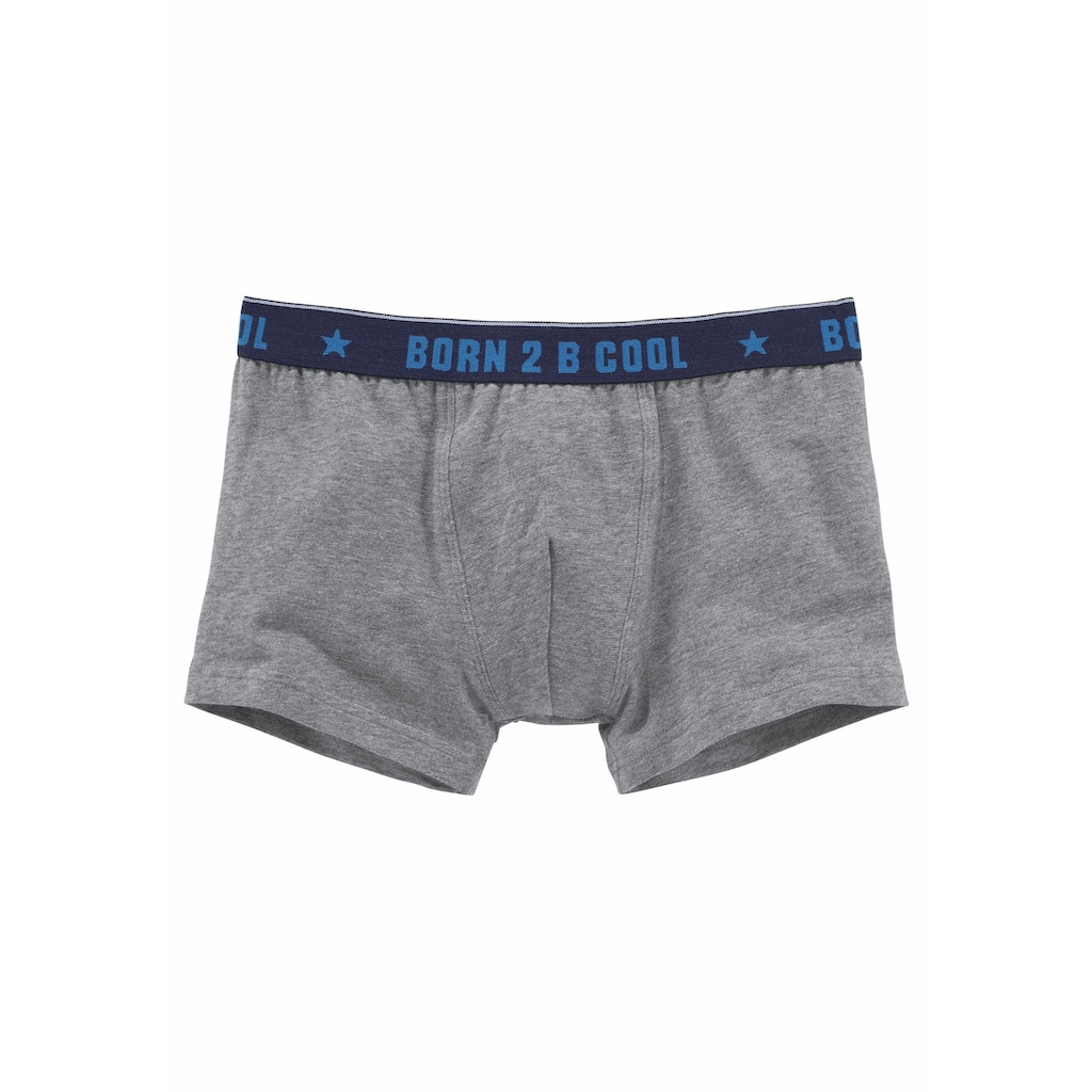 AUTHENTIC UNDERWEAR Boxer, (Packung, 3 St.), mit "BORN 2 B COOL" Bund