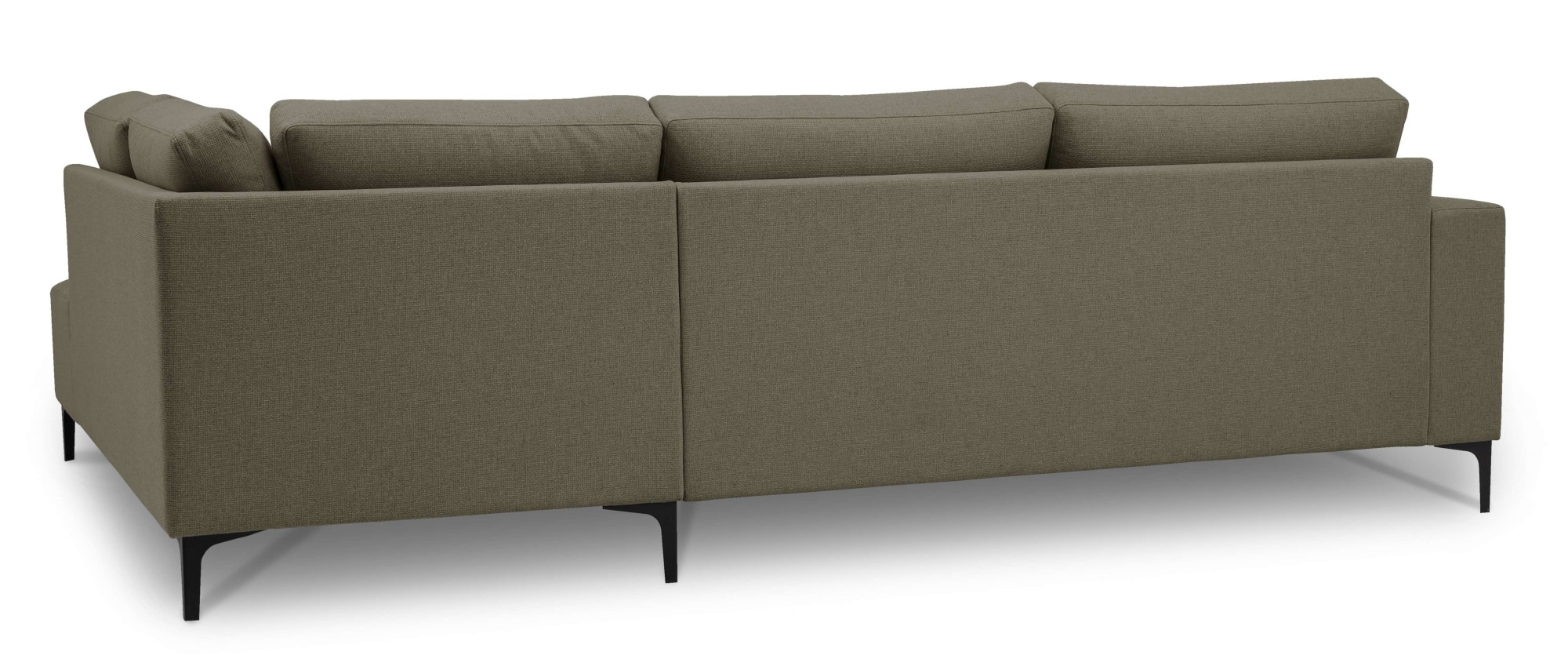 Home affaire Ecksofa »Tournon, L-Form, Breite 256 cm, Webstoff, Chenille«, Designsofa im nordischen Stil, Wellenunterfederung, Metallfüße