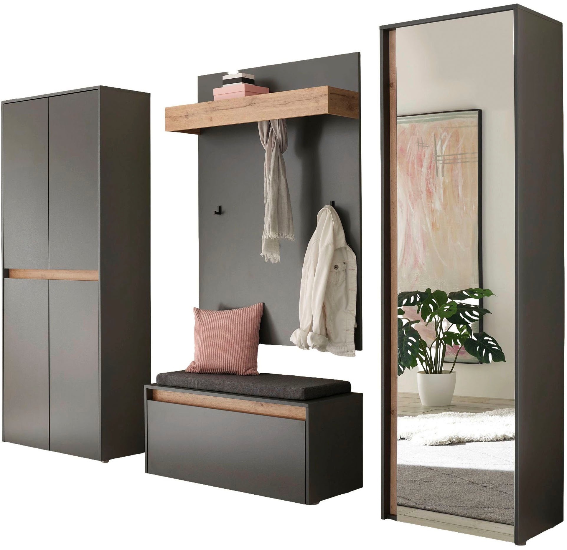 INOSIGN Garderoben-Set »City/Giron, moderne Garderobe, viel Stauraum, ca. 4 günstig online kaufen