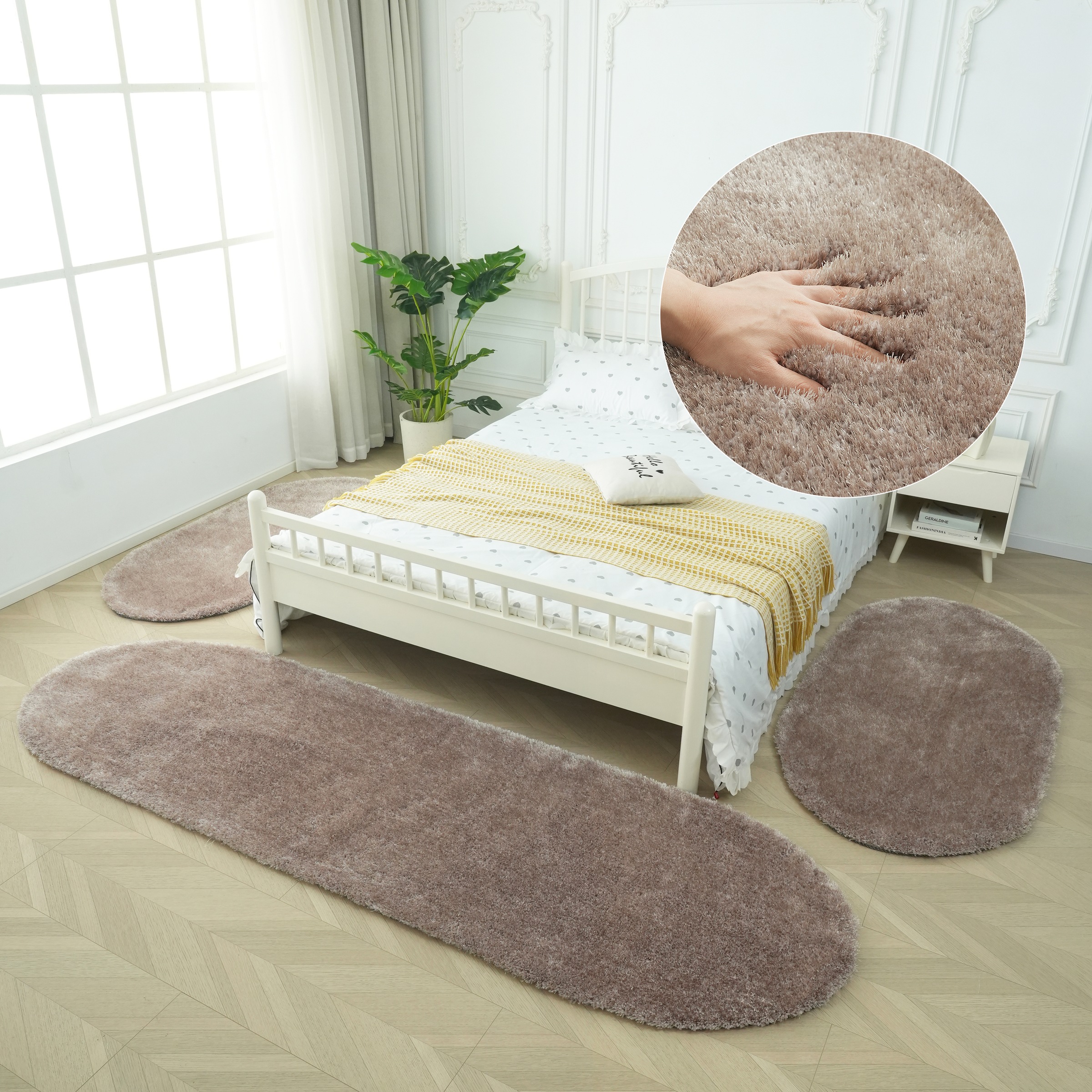 Bruno Banani Hochflor-Bettumrandung »Dana Teppich, Kundenliebling« Höhe 30 günstig online kaufen