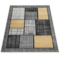 Paco Home Teppich »Pattern 125«, rechteckig, 18 mm Höhe, Kurzflor, modernes Patchwork Design, ideal im Wohnzimmer & Schlafzimmer