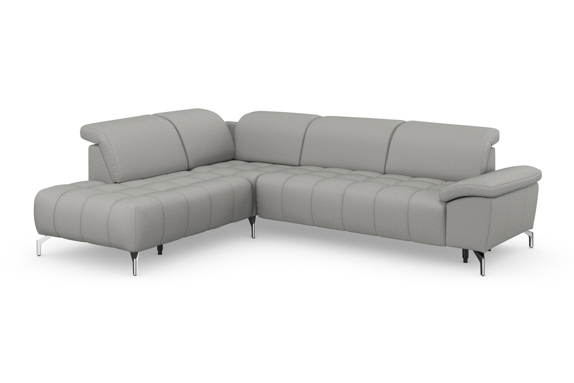 sit&more Ecksofa »Cool L-Form«, wahlweise mit Kopfteilverstellung und Vorziehsitz, motorisch