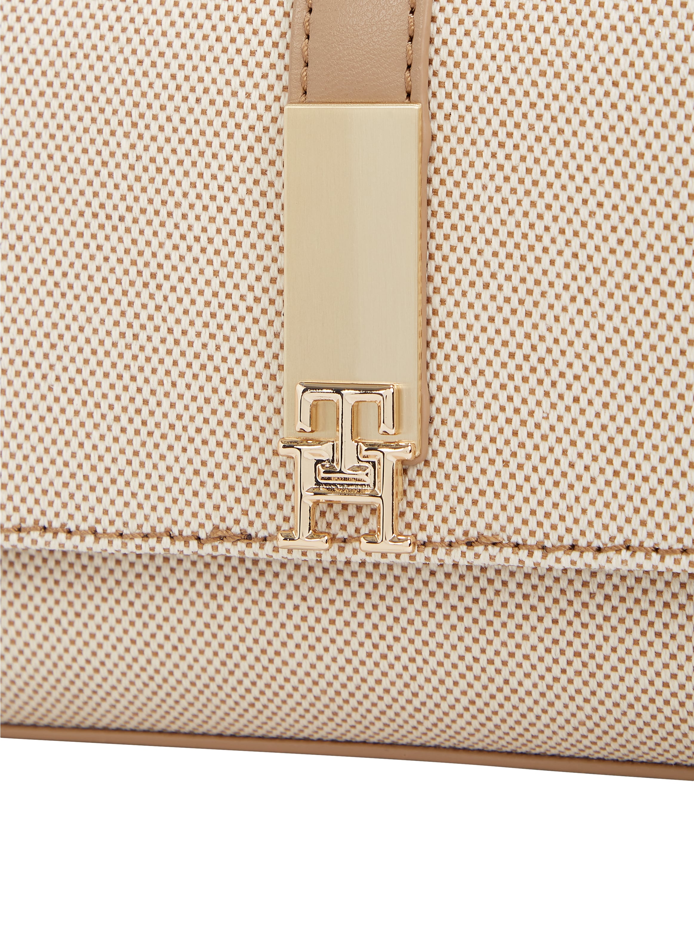 Tommy Hilfiger Umhängetasche »TH HERITAGE MINI CROSSVER CANVAS«, Abendtasche, Minibag mit edlem Ketten-Henkel