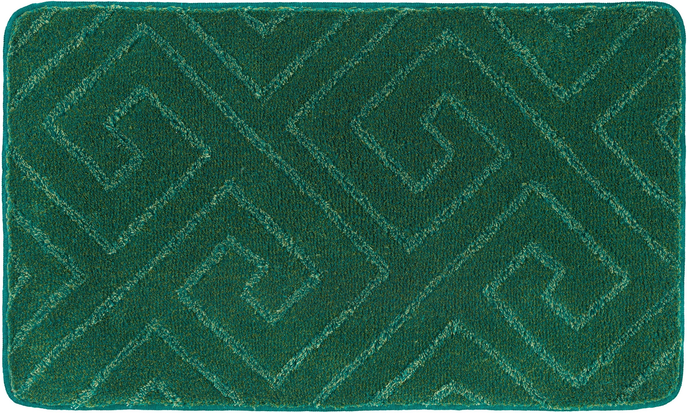Kleine Wolke Badematte »Jenna«, rutschhemmend beschichtet, fußbodenheizungsgeeignet, Badteppich, geometrisches Design, waschbar