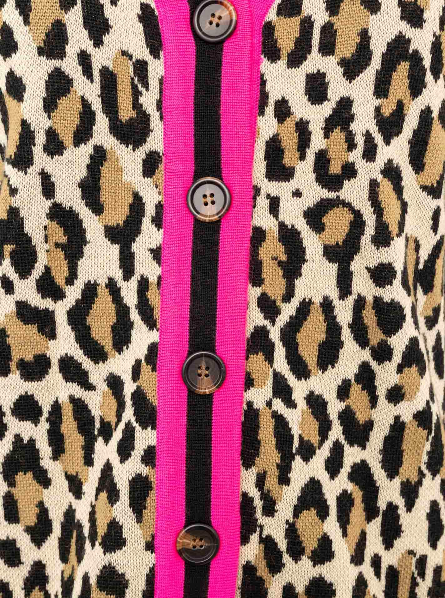 Zwillingsherz Strickjacke »"Leo Streifen"« mit Knöpfen, Leomuster und Streifenbündchen