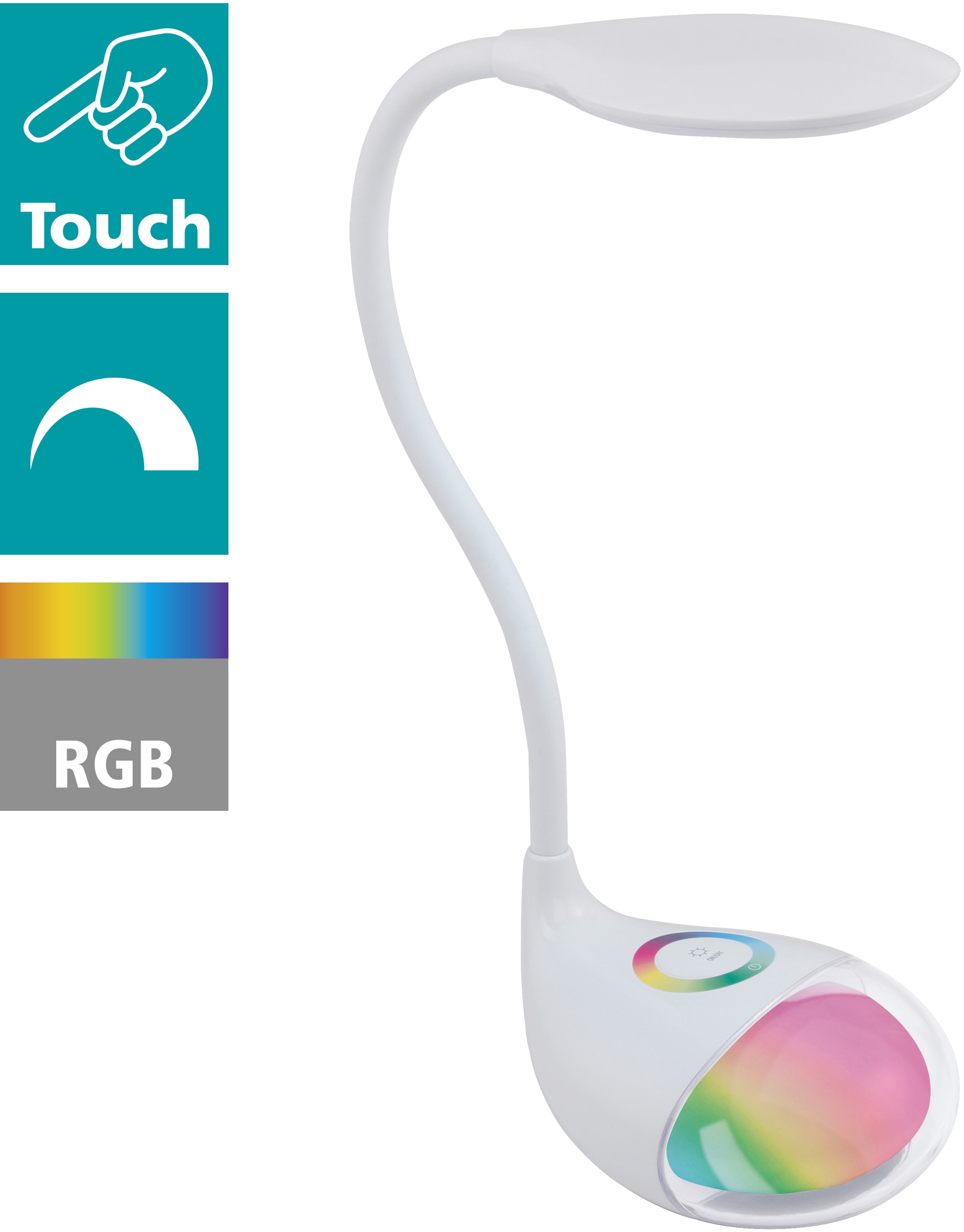 EGLO LED Tischleuchte »CABADO 1«, 2 flammig, Leuchtmittel LED-Board   LED f günstig online kaufen