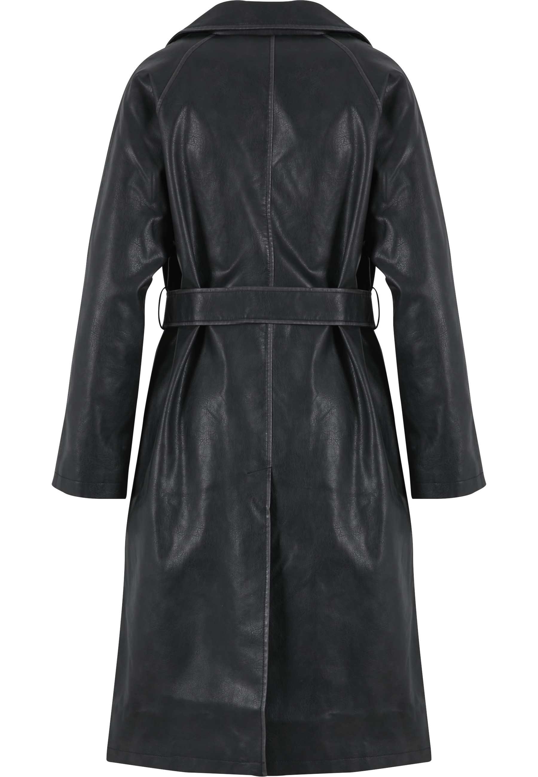 URBAN CLASSICS Winterjacke »Urban Classics Ladies Vintage Trenchcoat« 1 Stk. tlg. ohne Kapuze