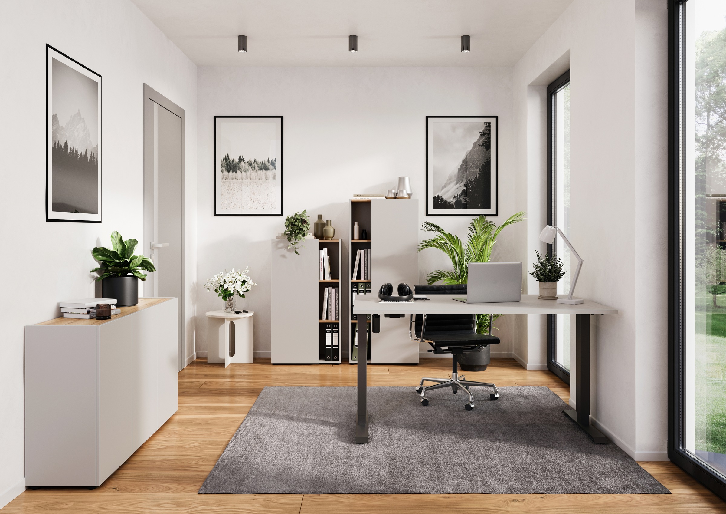 GERMANIA Schreibtisch »Adrano« 1 Stk. tlg. mit vorderer Blende, Breite 150 günstig online kaufen