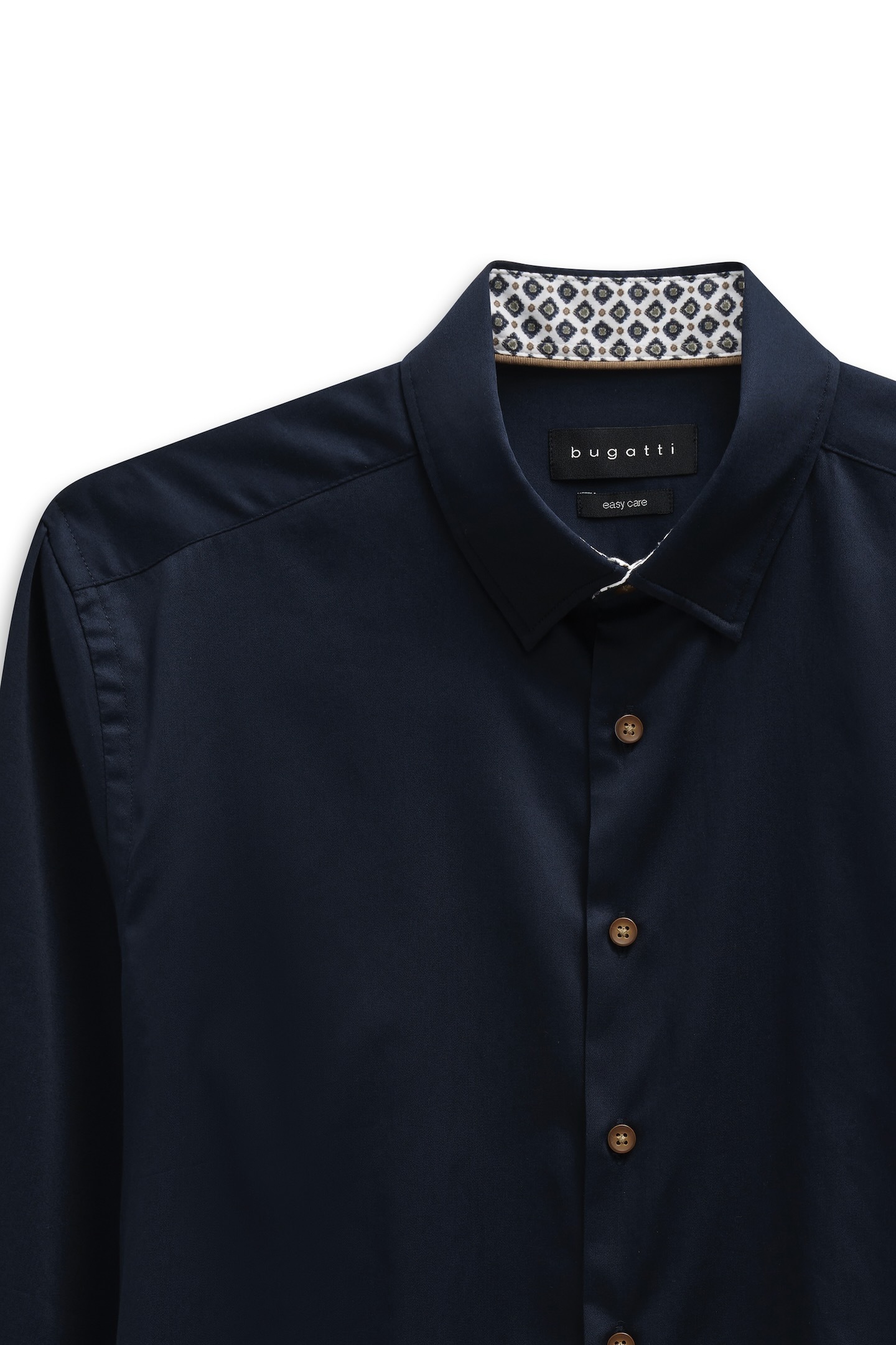 bugatti Langarmhemd »Modern Fit«, mit Under Button-Down & Easy-Care