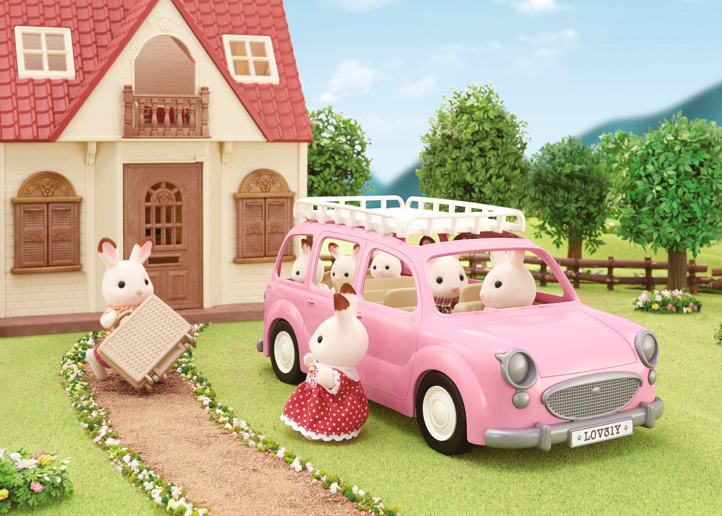 Sylvanian Families Spielzeug-Auto »Spielset Familienauto mit Picknickzubehör (5535)«