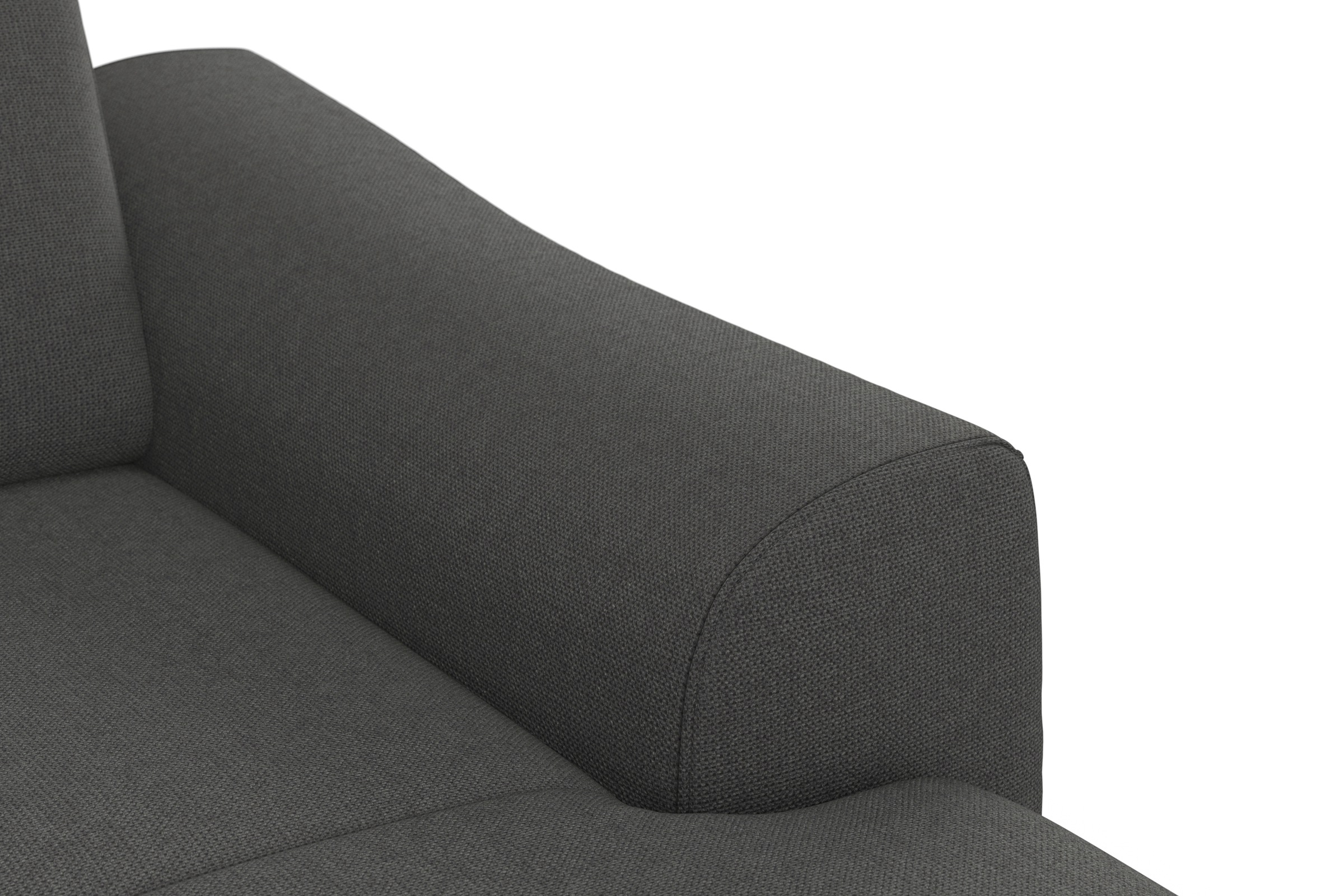 sit&more Wohnlandschaft »Dundee U-Form«, mit Federkern und Edelstahlfüßen, wahlweise mit Kopfteilverstellung