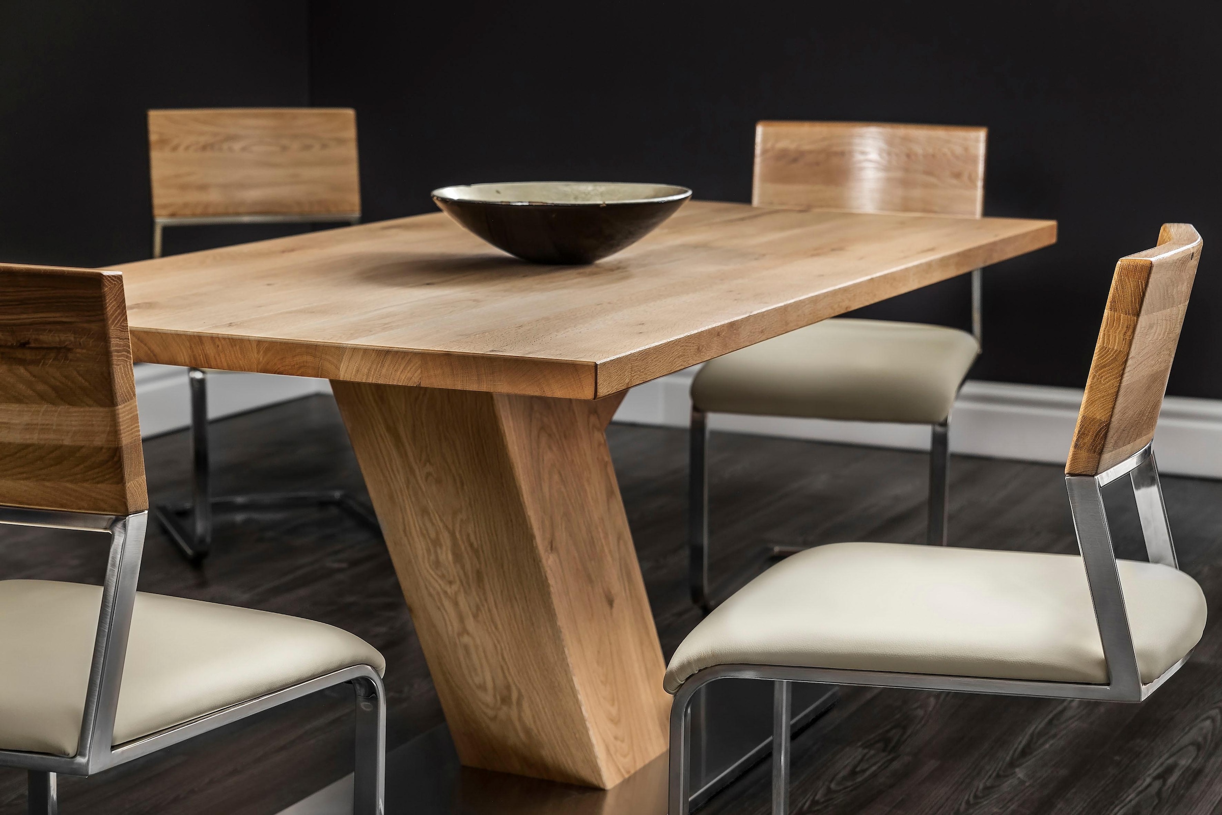 Places of Style Freischwinger »Aurea«, Kunstleder, gefertigt mit massiver W günstig online kaufen