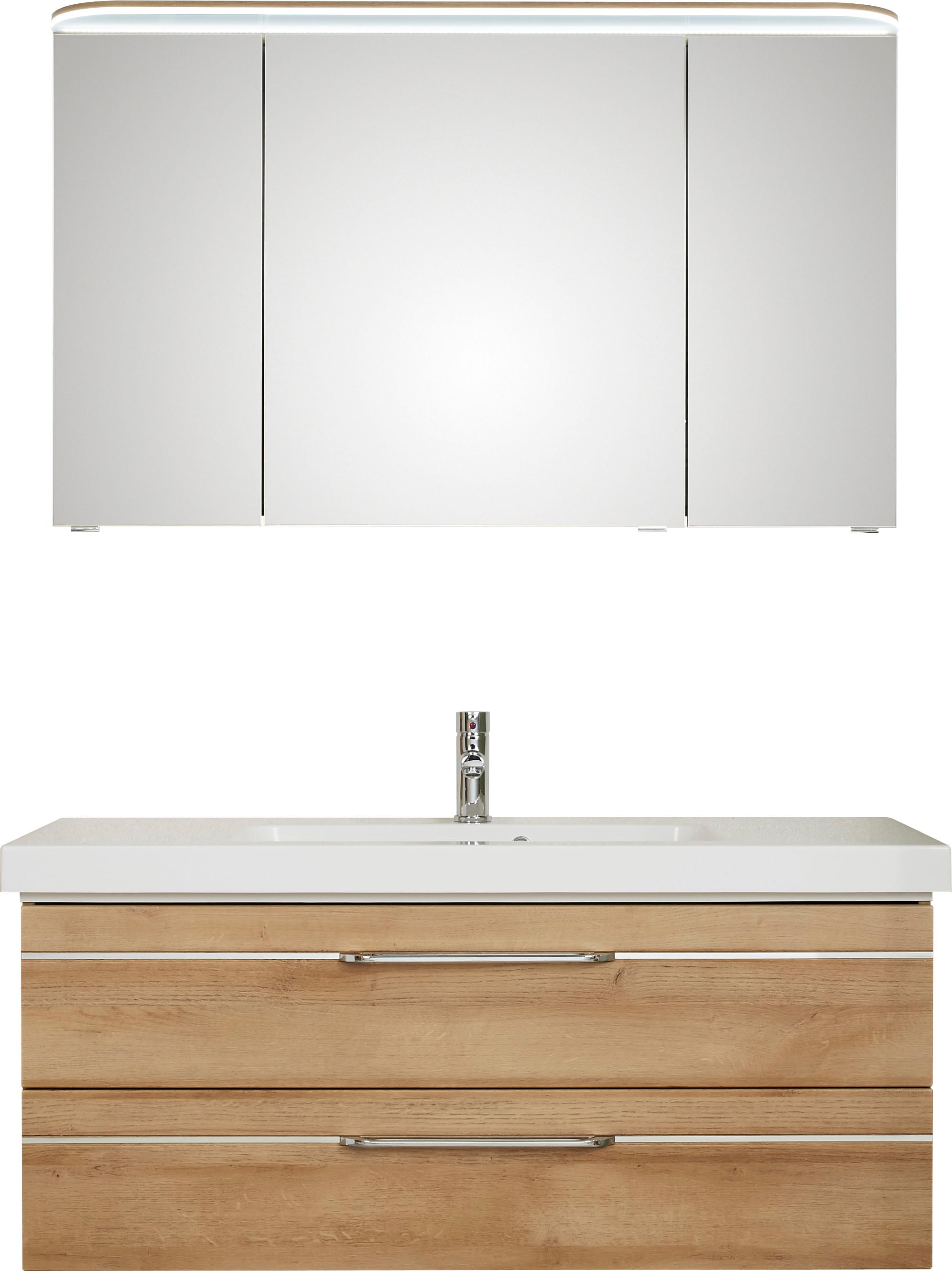 Saphir Badmöbel-Set »Balto Sprint 2-teilig, Mineralmarmor-Waschtisch mit LE günstig online kaufen