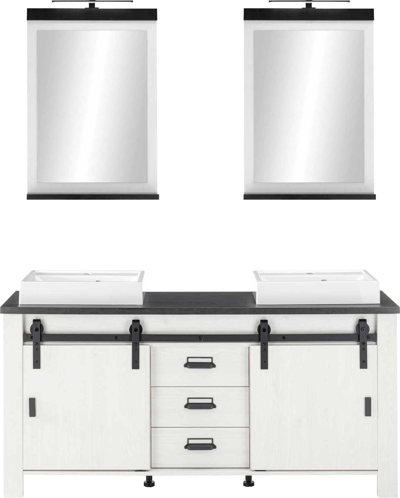 Home affaire Badmöbel-Set »SHERWOOD, Bad im modernen Design, 3-teiliges Bad günstig online kaufen