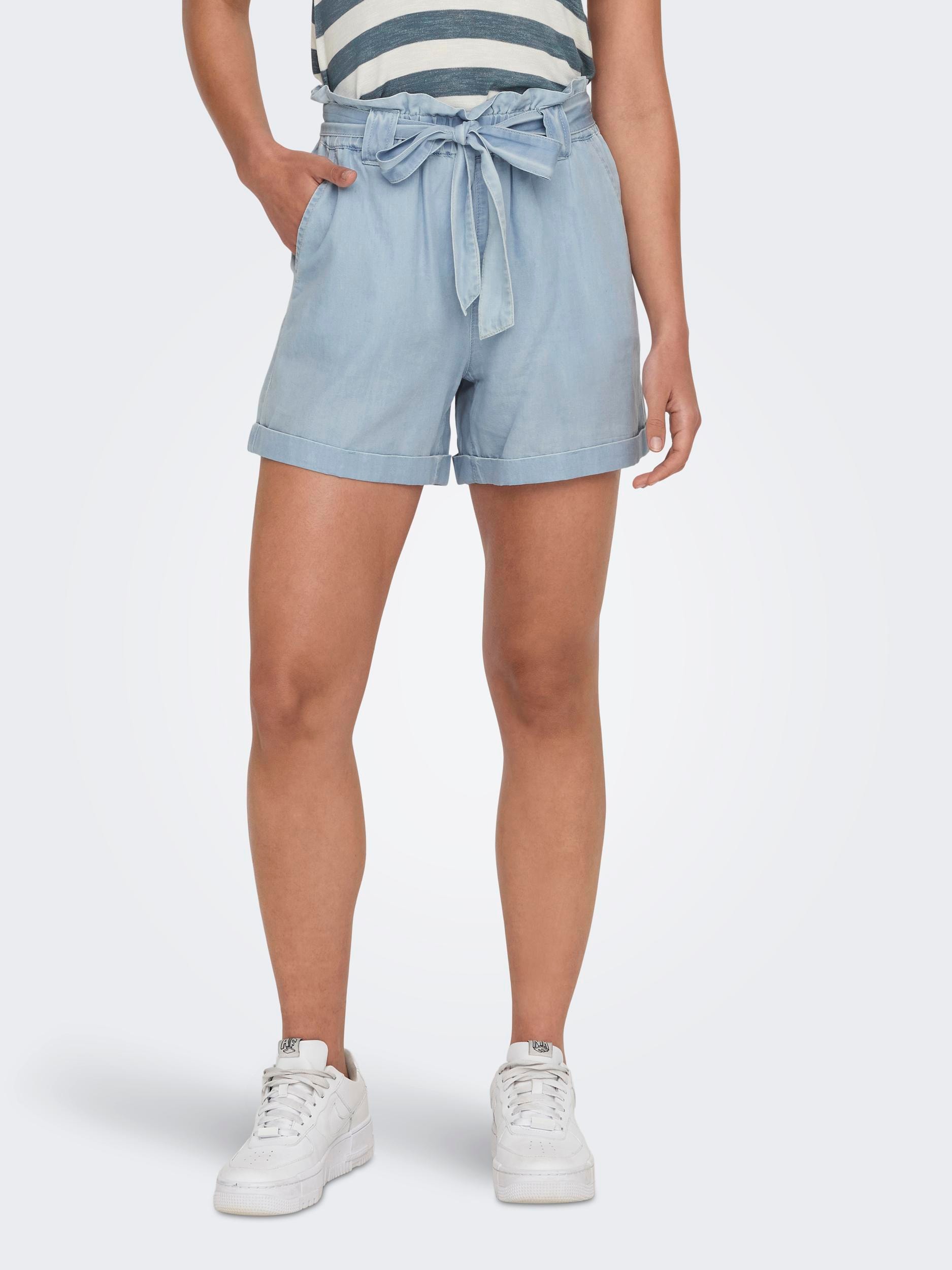 ONLY Shorts »ONLBEA SMILLA HW PB LOOSE DNM SHORTS«, im Denim Look