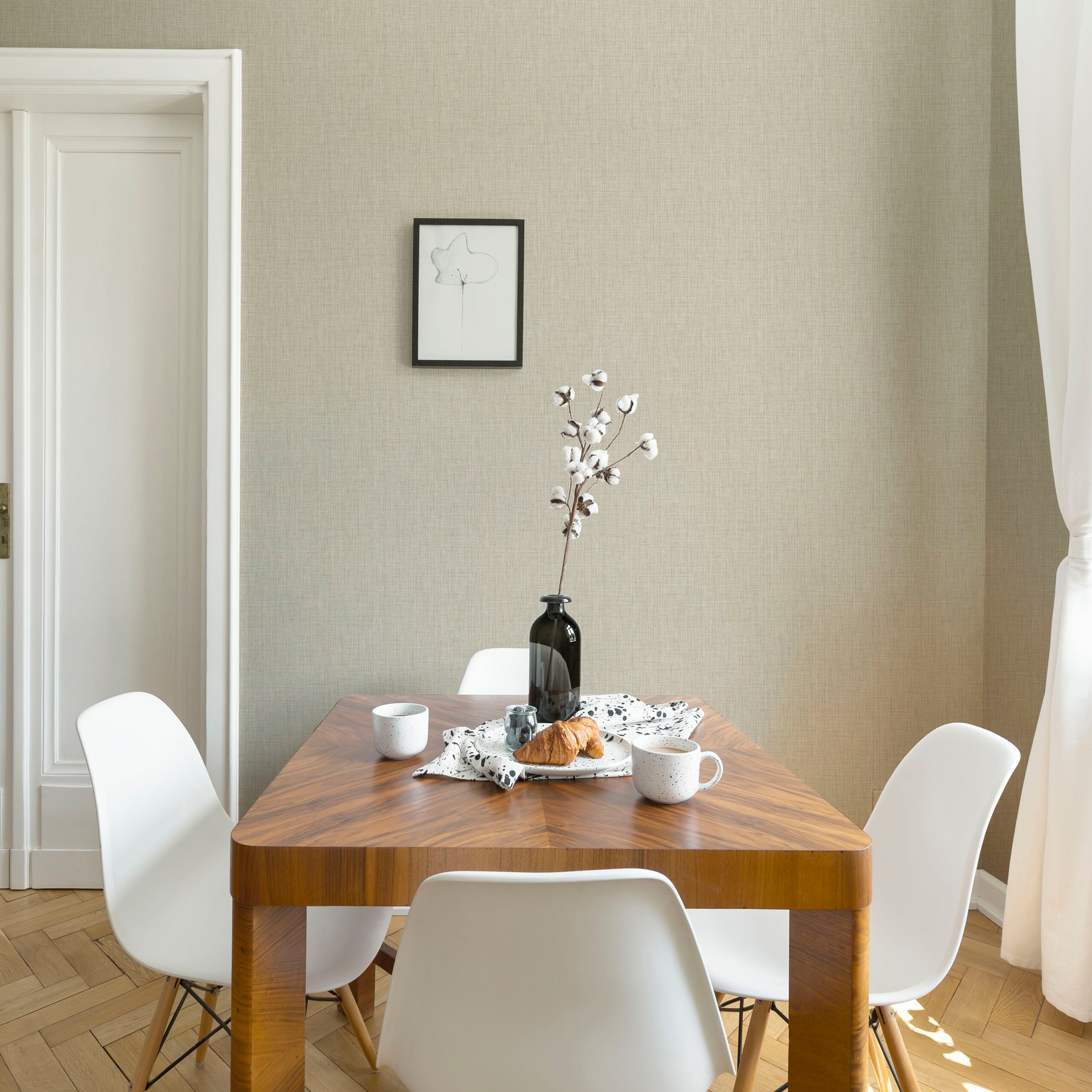 Boutique Vliestapete »Royal Silk« schimmernd Beige - 10mx52cm