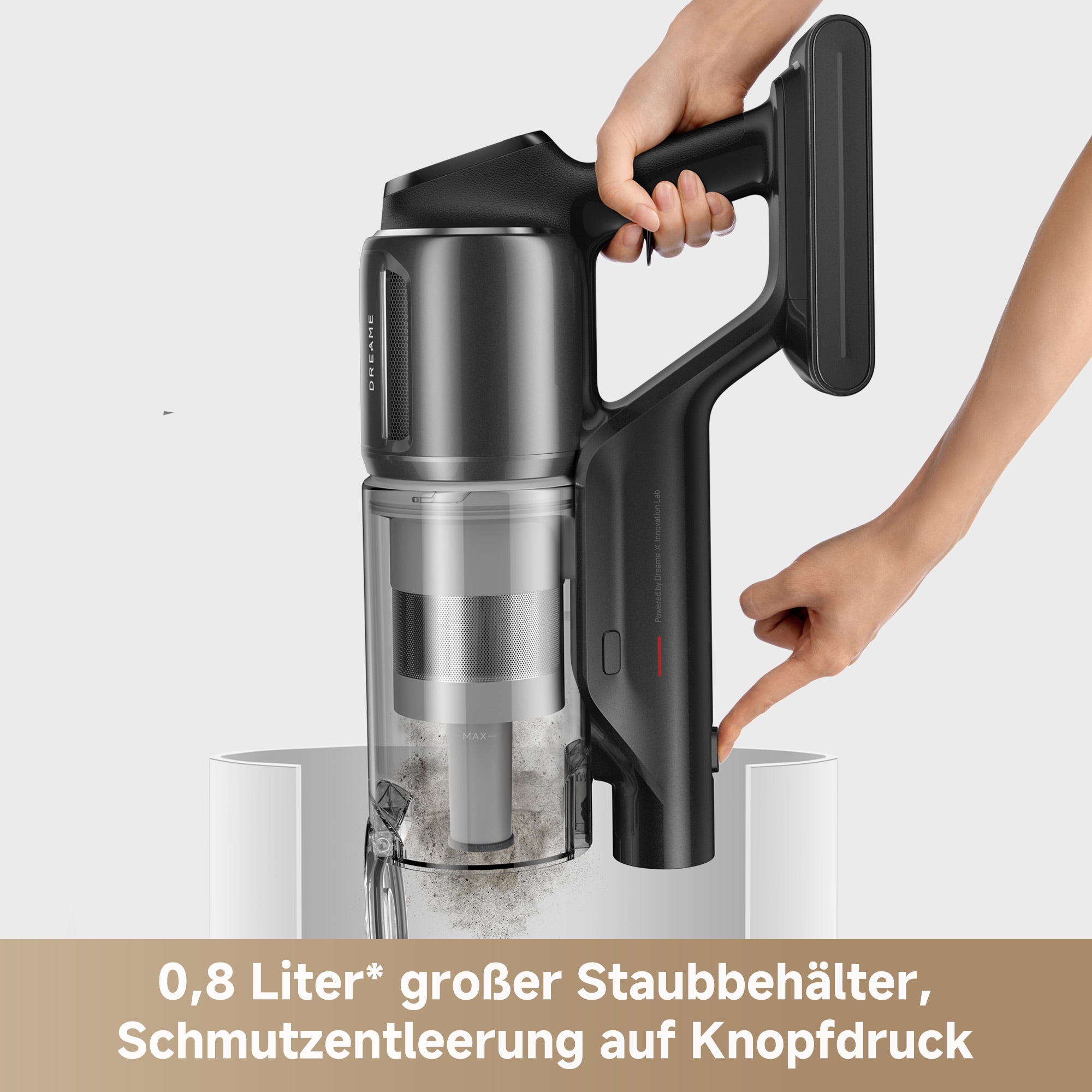 Dreame Akku-Handstaubsauger »Z10«, 24.000 Pa Saugkraft, vielseitige Aufsätze, Akkulaufzeit bis zu 90 Min.