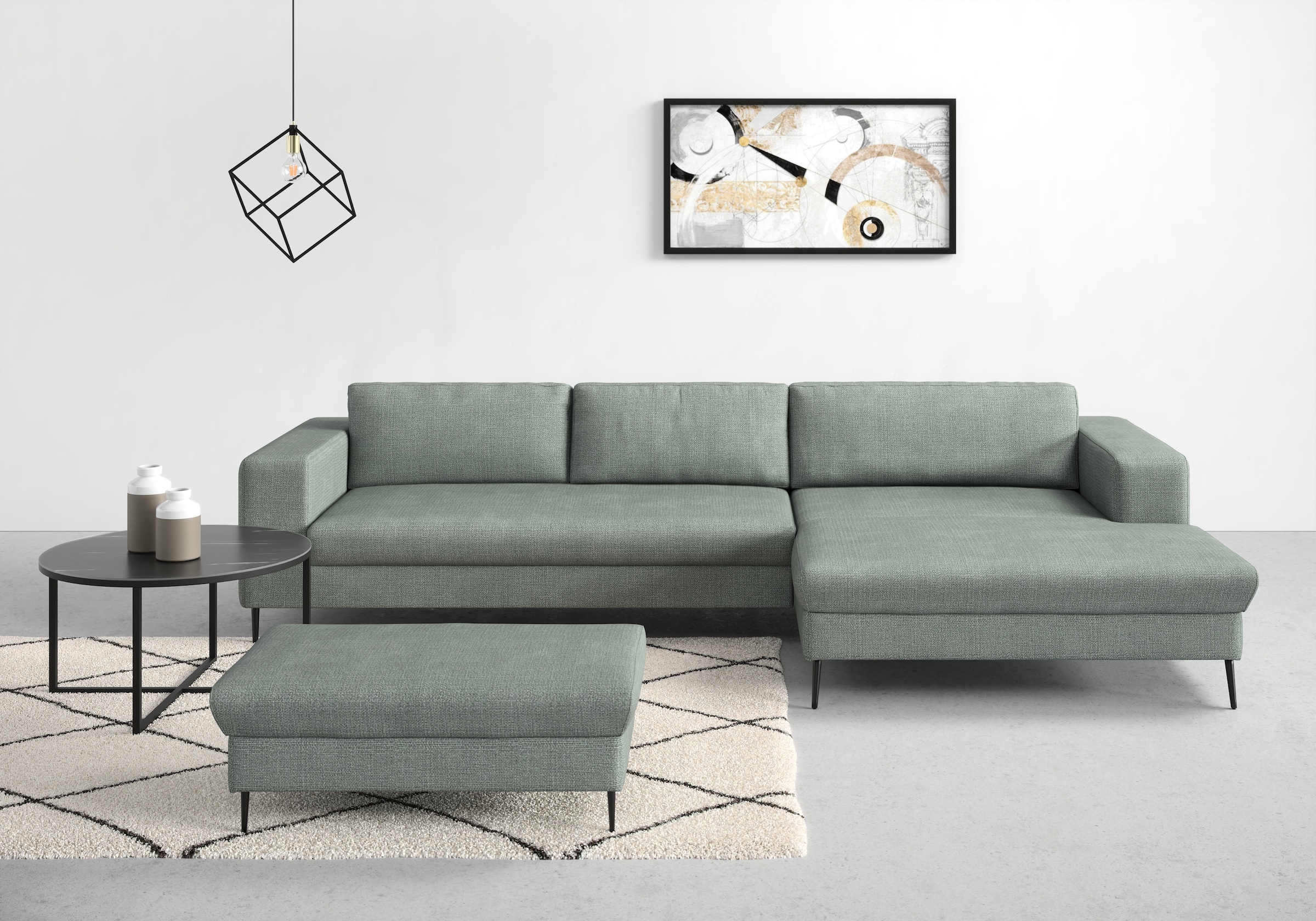 DOMO collection Ecksofa »Modica, zeitlos und elegant, L-Form«, moderne Opti günstig online kaufen