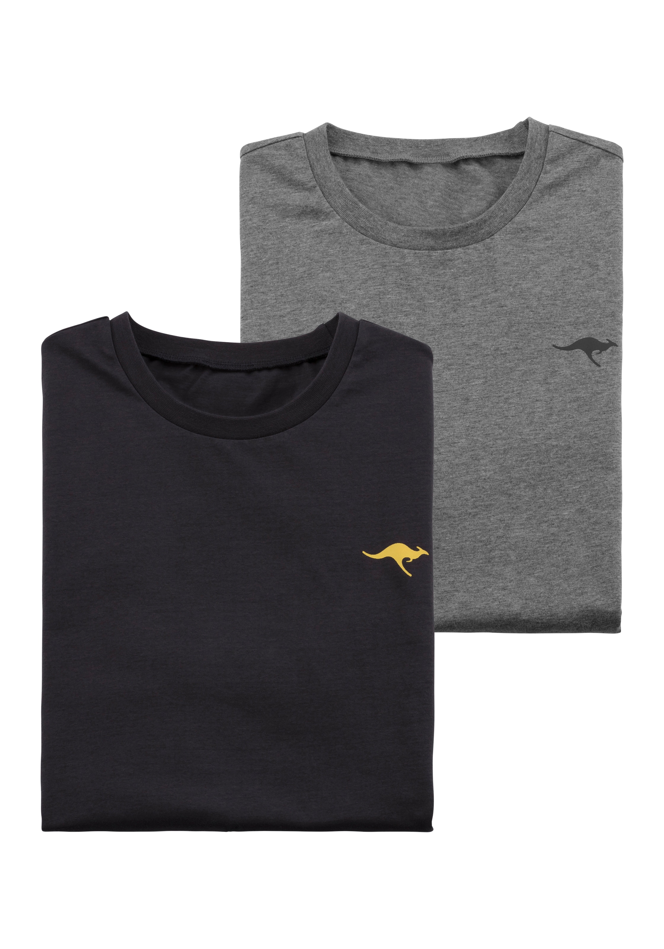 KangaROOS Kurzarmshirt, mit KangaROOS Print auf der Brust