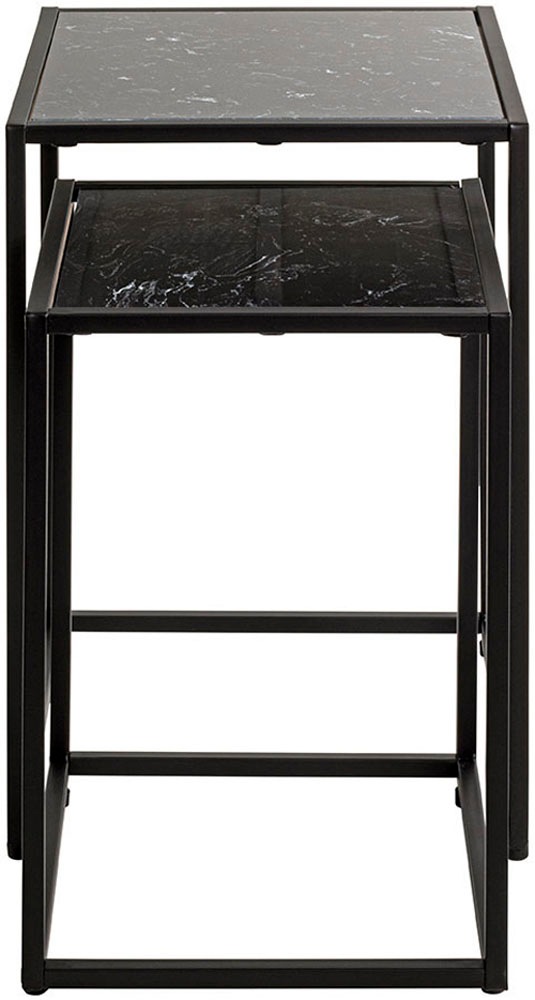 HAKU Beistelltisch »2er Set Beistelltische« Set, 2er Set, 2 Stk. tlg. Ablage Kunstmarmor