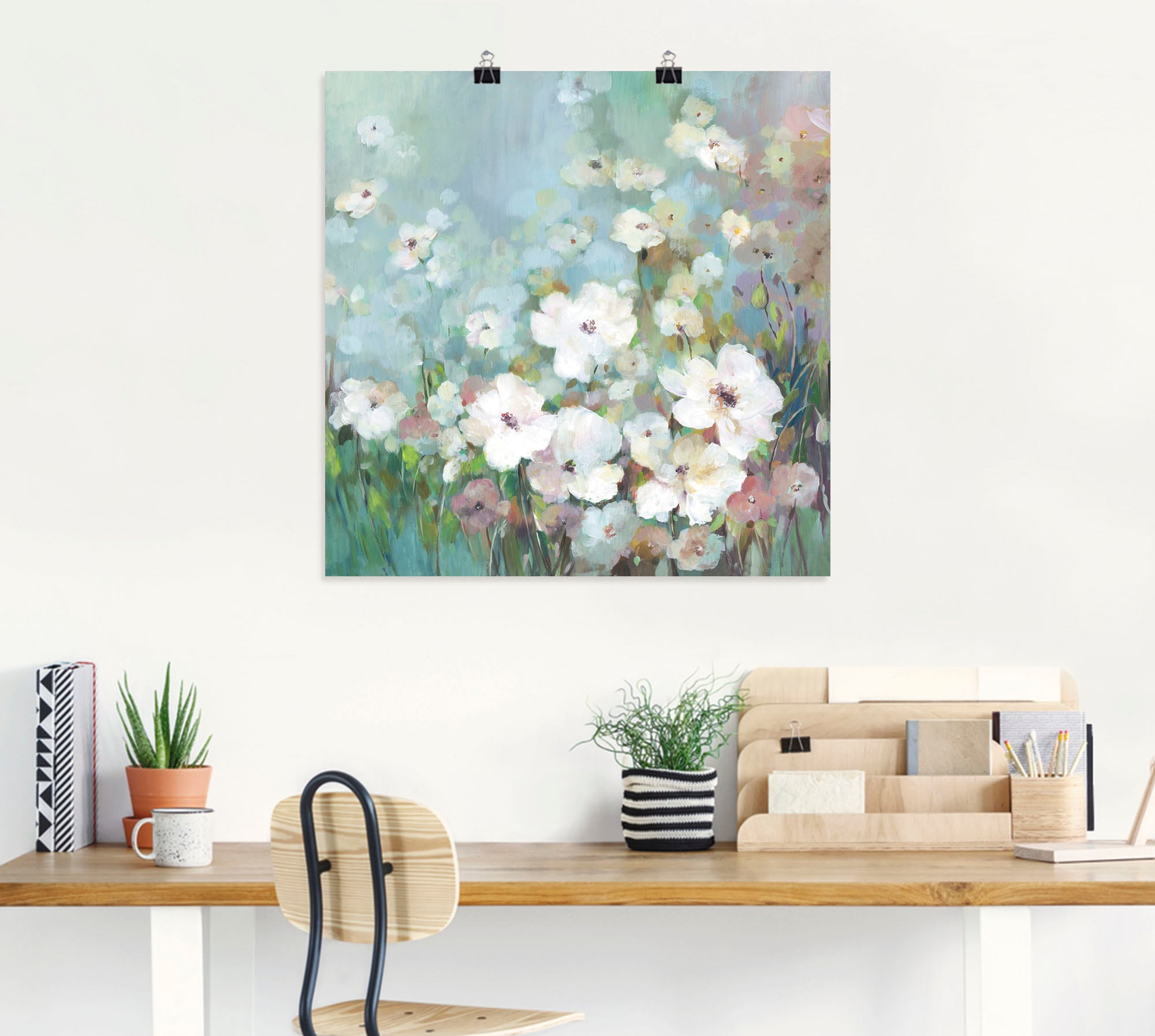 Artland Wandbild »Feldblumengarten«, Blumenwiese, (1 St.), als Leinwandbild, Poster in verschied. Größen