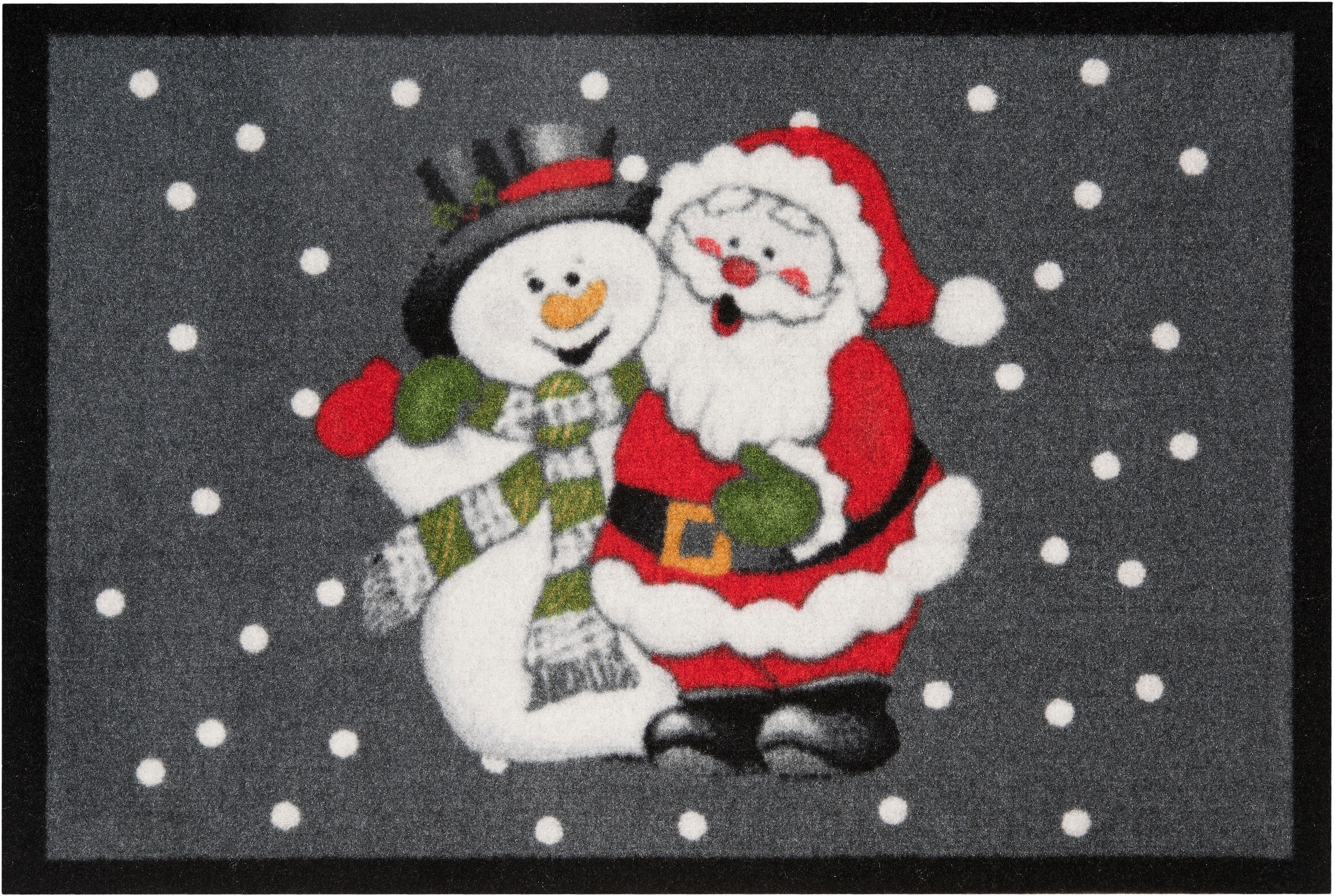 HANSE Home Fußmatte »Santa Snowman«, rechteckig, 7 mm Höhe, In- & Outdoor, günstig online kaufen