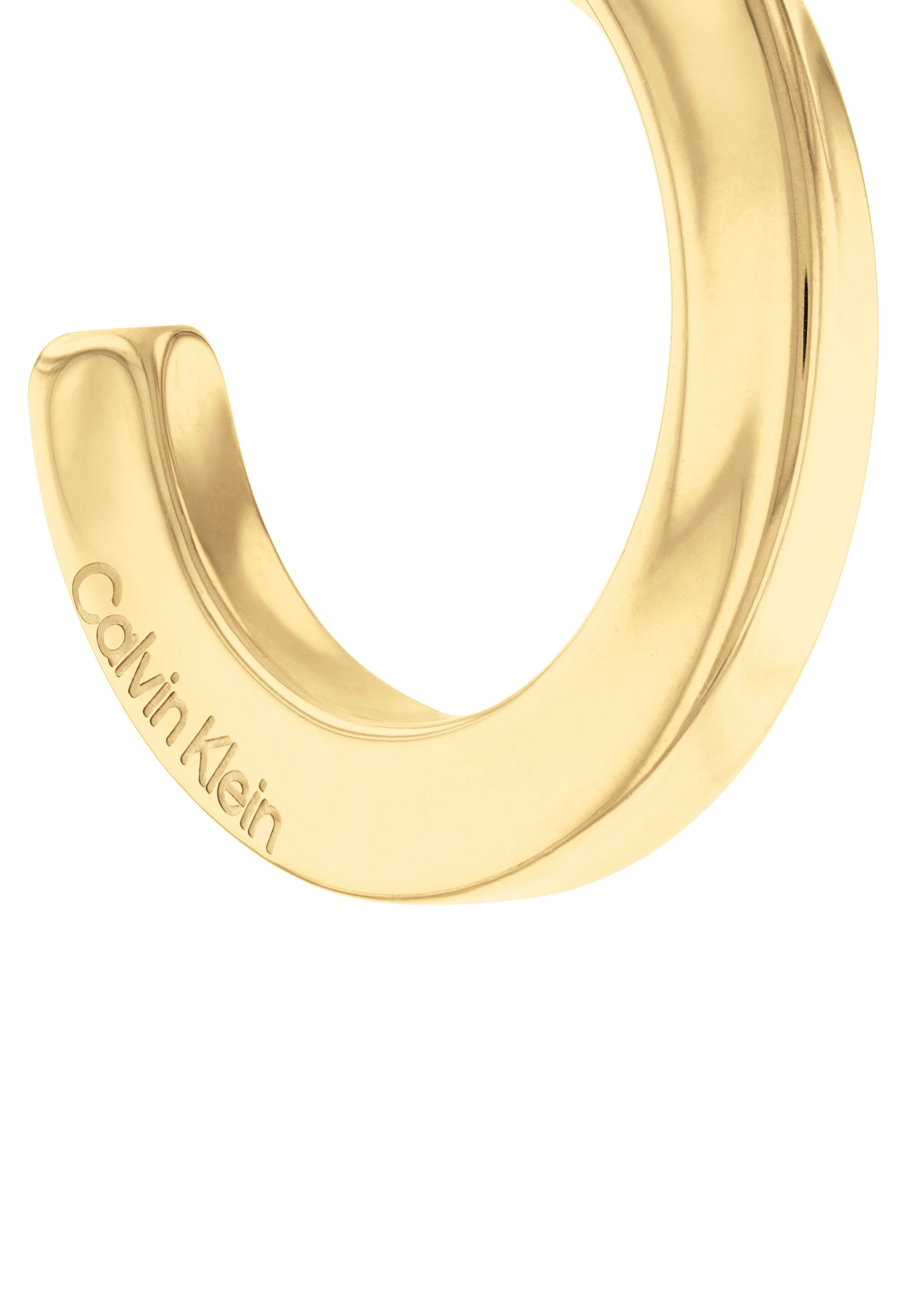Calvin Klein Paar Creolen »Schmuck Edelstahl Ohrschmuck Damenohrringe SCULPTURAL«