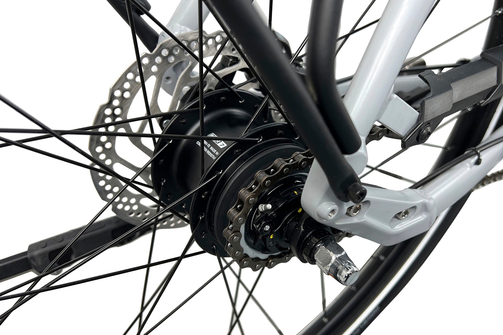 LLobe »CityVenture E-Bike 27,5" Ontario MM, grau« 7 Gang Nabenschaltung Mittelmotor 250 W