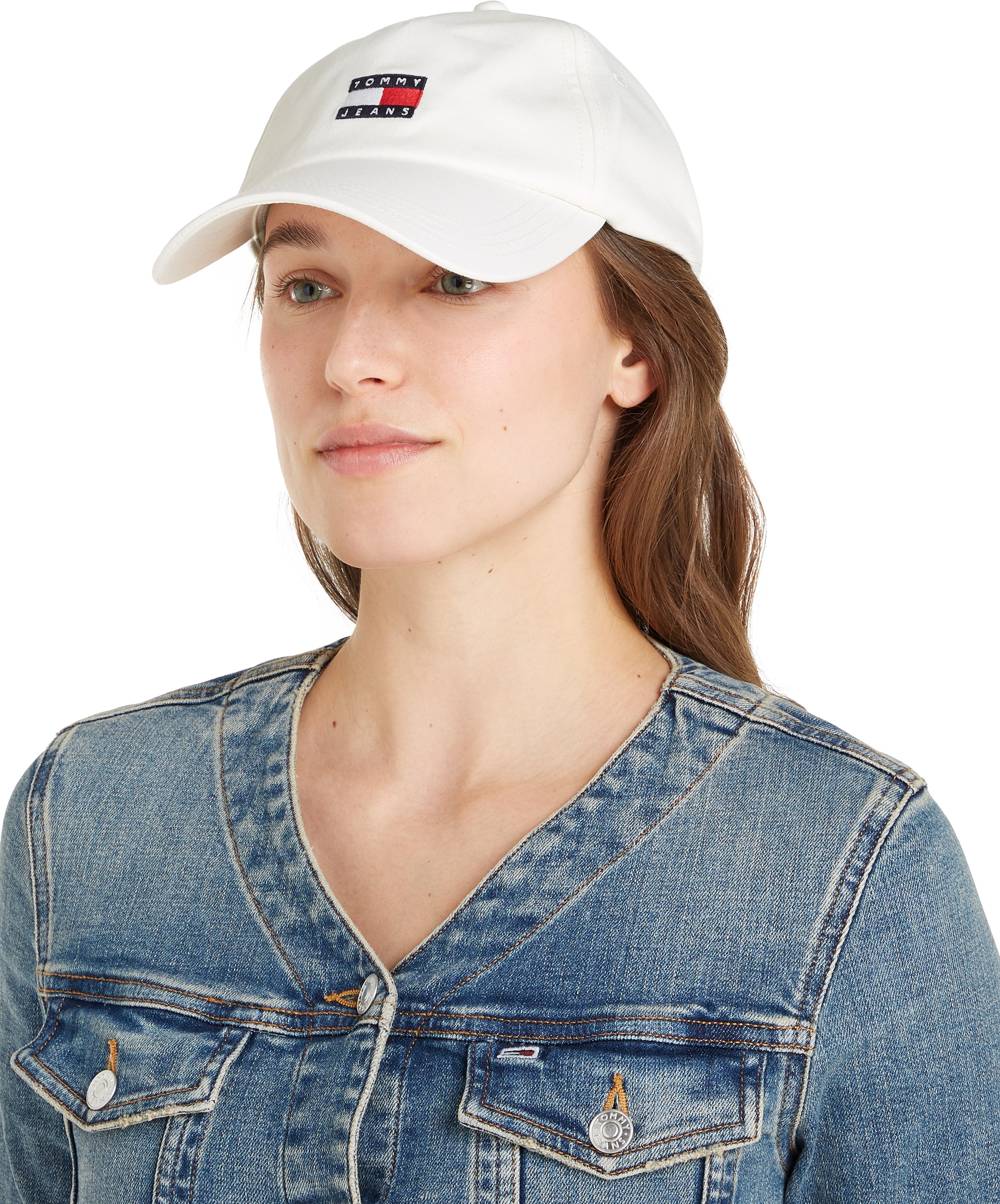Tommy Jeans Baseball Cap »TJW HERITAGE CORE 5 PANEL CAP«, Logoprägung, Klemmverschluss UNISEX