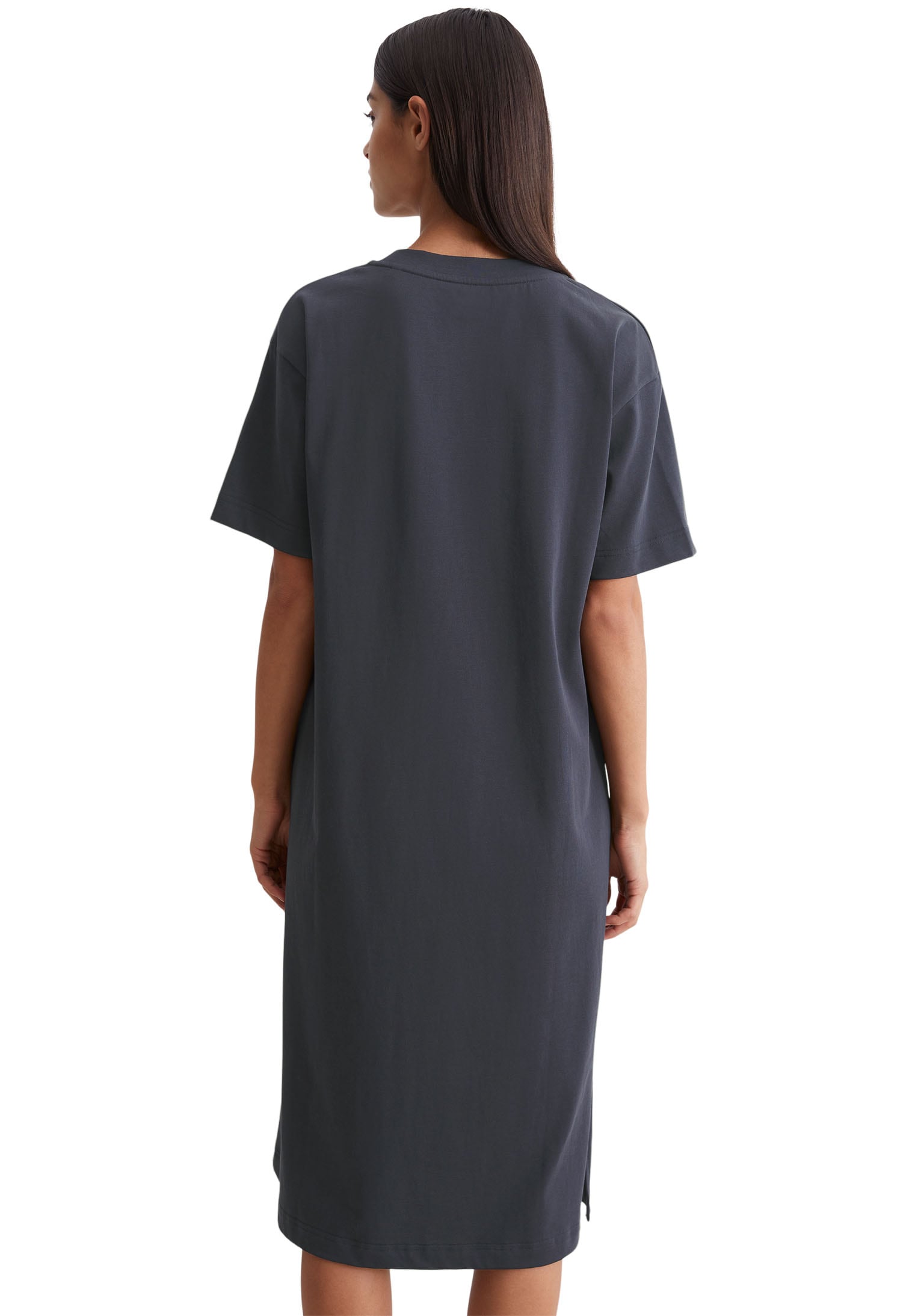 Marc O'Polo Nachthemd »Heavy Jersey-Woven«, mit hohen Seitennaht-Schlitze