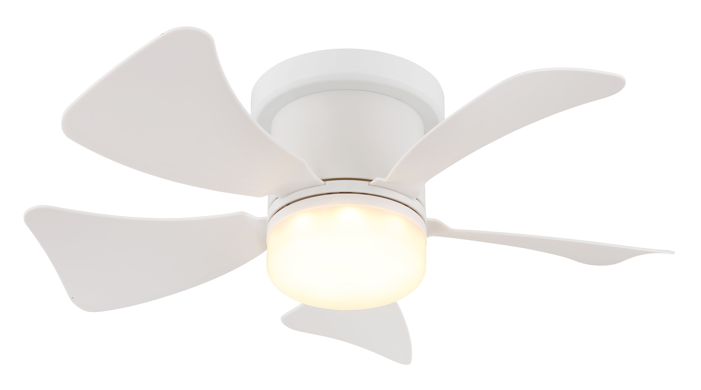 GLOBO LIGHTING Deckenleuchte »HINES« LED-Modul 1 Stk. warmweiß - kaltweiß Ventilator weiß kühlen-heizen Wohnzimmer Schlafzimmer