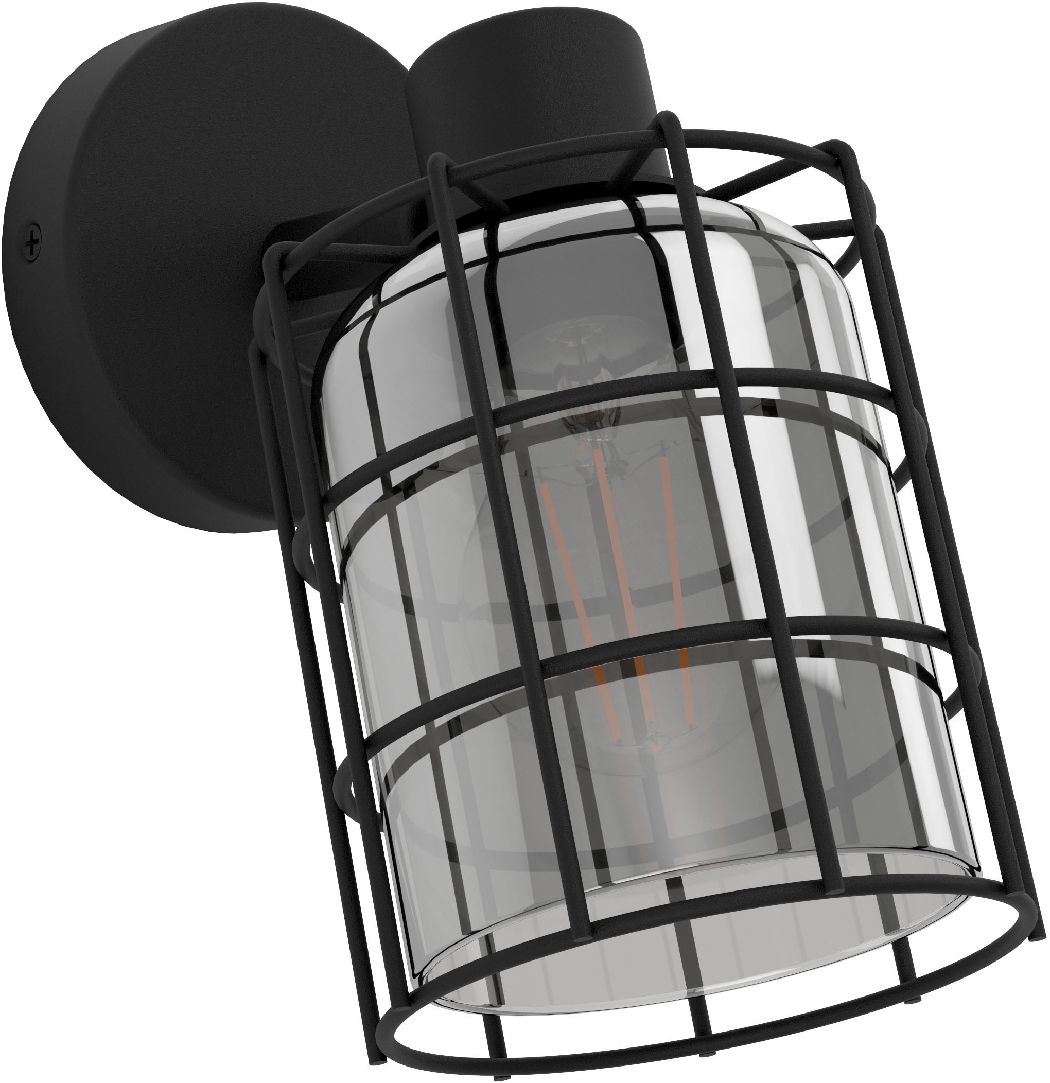 EGLO Deckenspot »CONSACA«, Deckenspot in schwarz aus Stahl - exkl. E27 - 28W