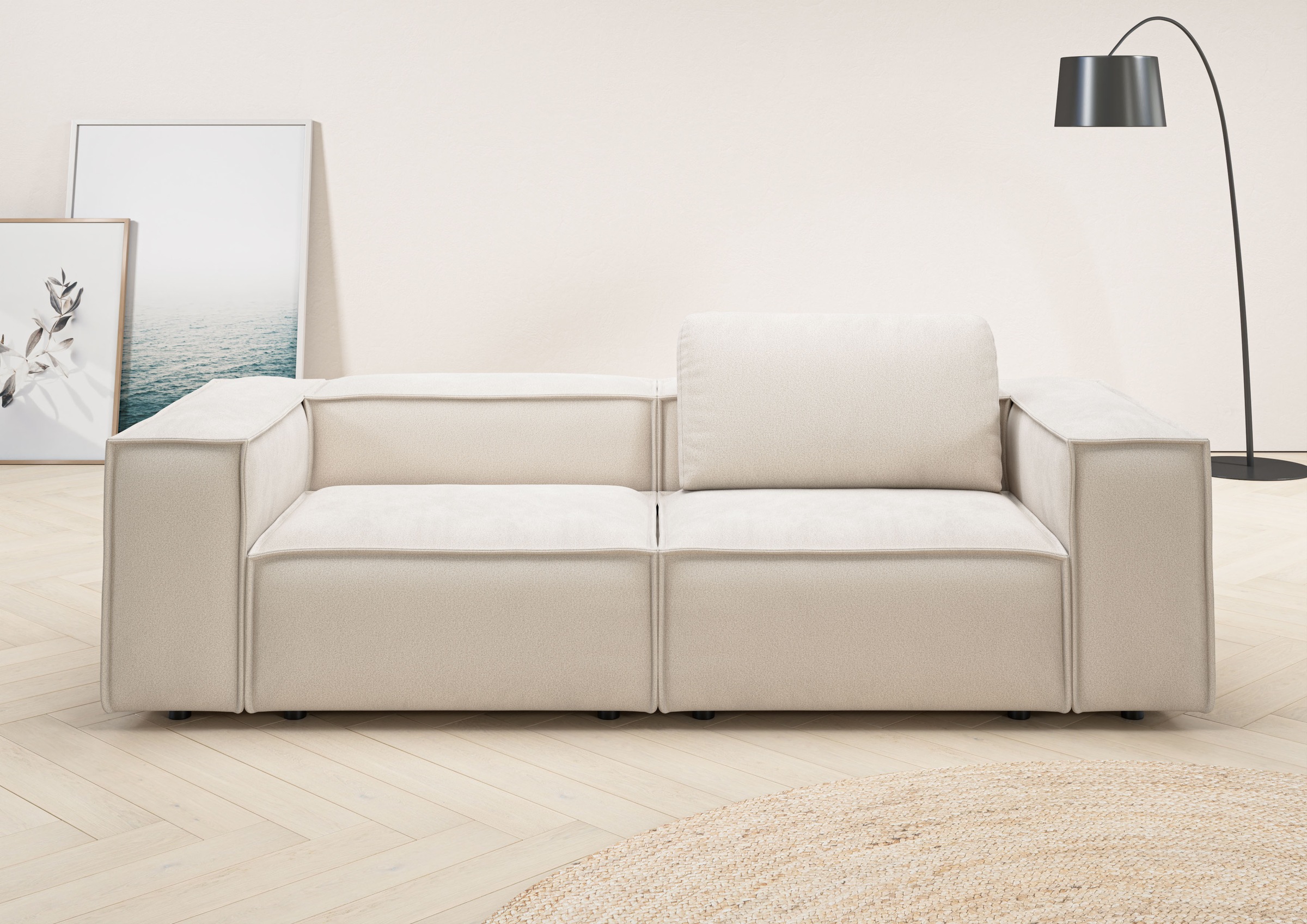Home affaire 2-Sitzer »Watertown, modernes Sofa 246 cm breit, auch in Feinc günstig online kaufen