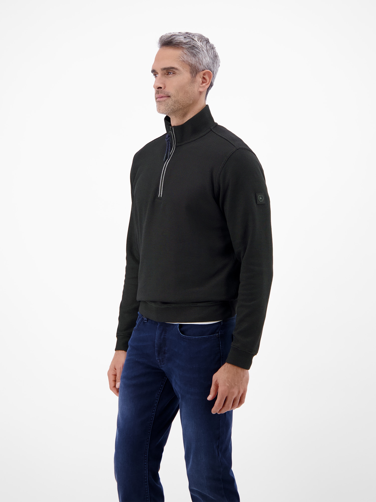 LERROS Sweatshirt »Troyer in hochwertiger Sweatqualität«
