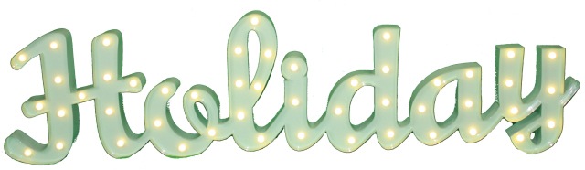 MARQUEE LIGHTS LED Dekolicht »Holiday« LED-Modul 1 Stk. Warmweiß Wandlampe, günstig online kaufen