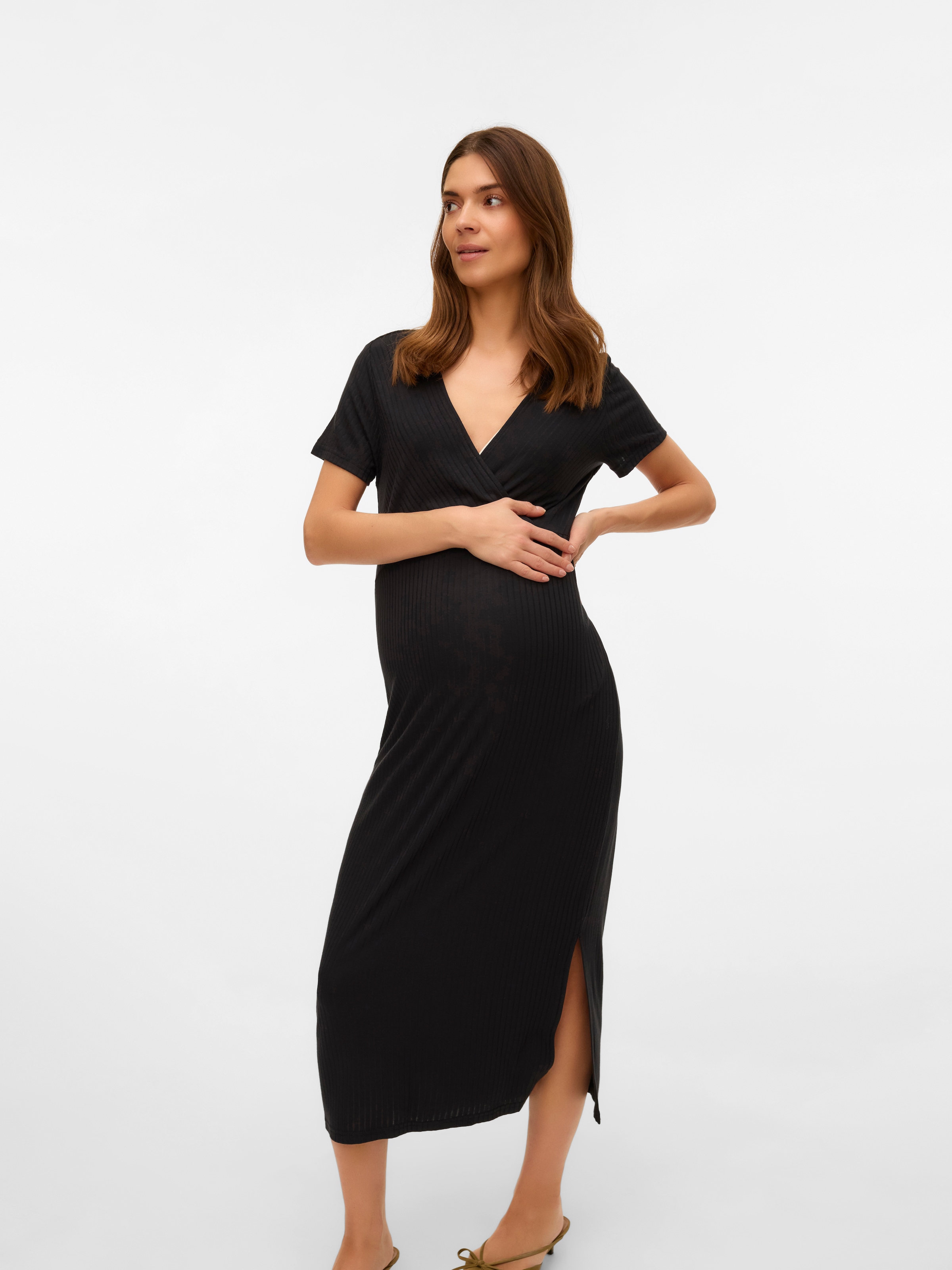 Mamalicious Jerseykleid »MLTRINITY TESS SS JRS MIDI DRESS 2F NOOS«, Sommerkleid