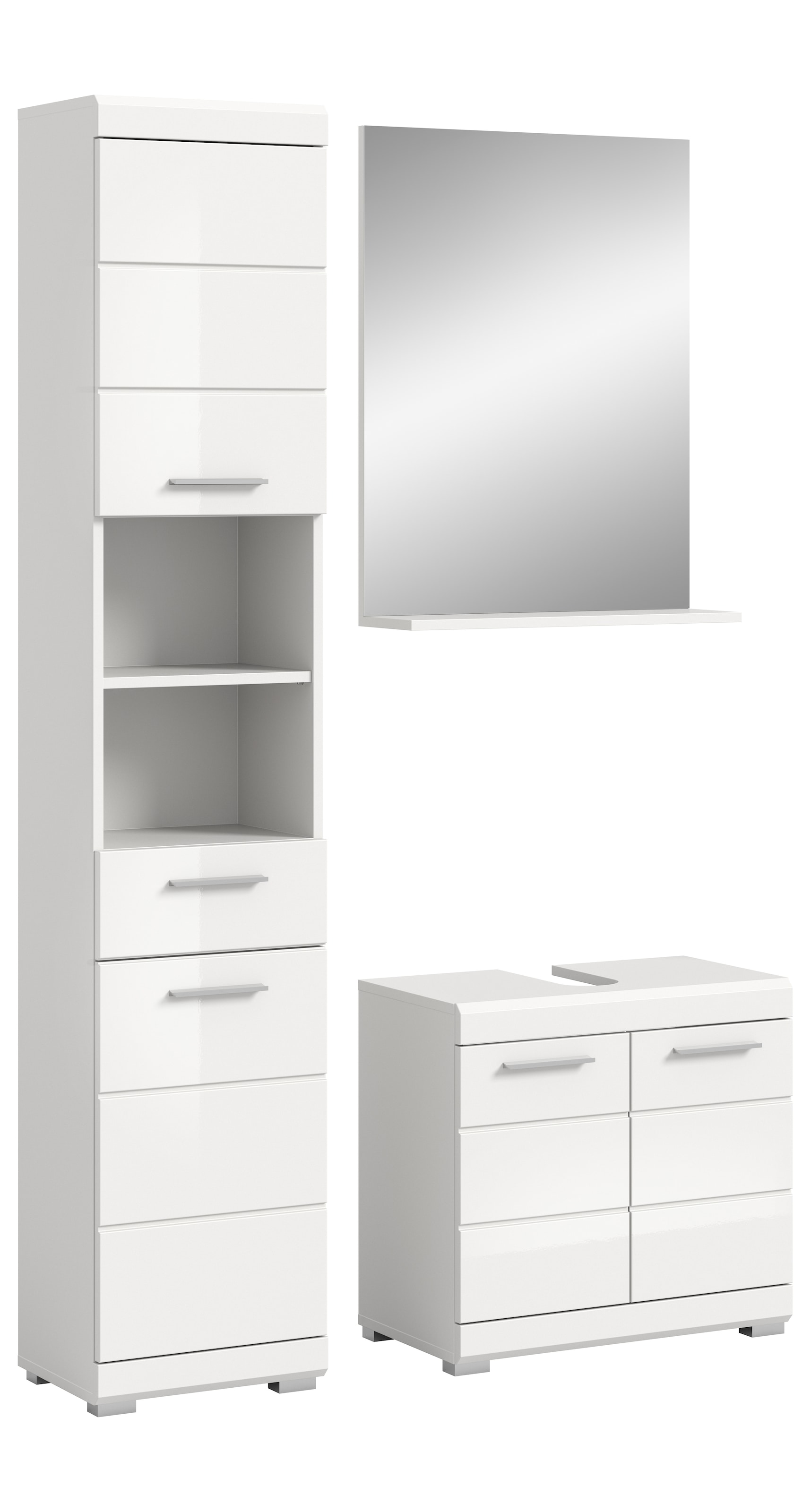 INOSIGN Badmöbel-Set »Siena, 3 teilig, bestehend aus:«, (Set), Hochschrank, günstig online kaufen