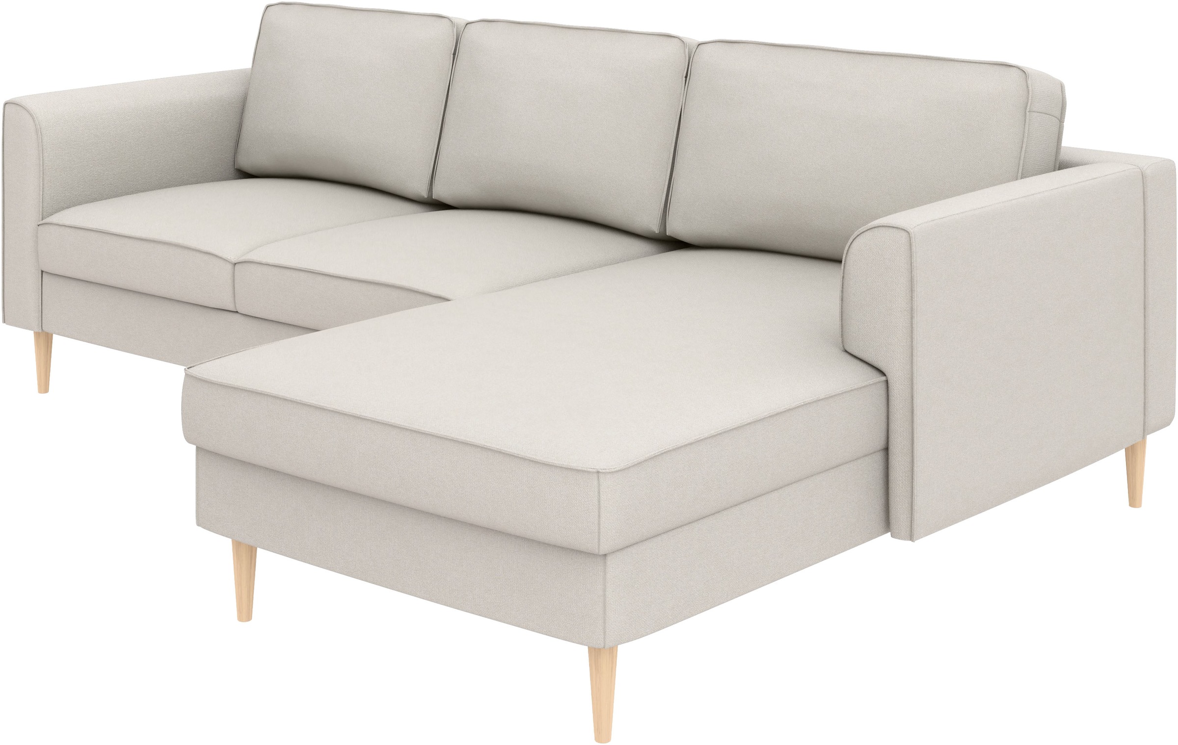 Home affaire Ecksofa »Booster Couch wahlweise mit Schlaffunktion und Bettkasten-auch in Cord«, Recamiere beidseitig montierbar, Sofa in L-Form, 232 cm
