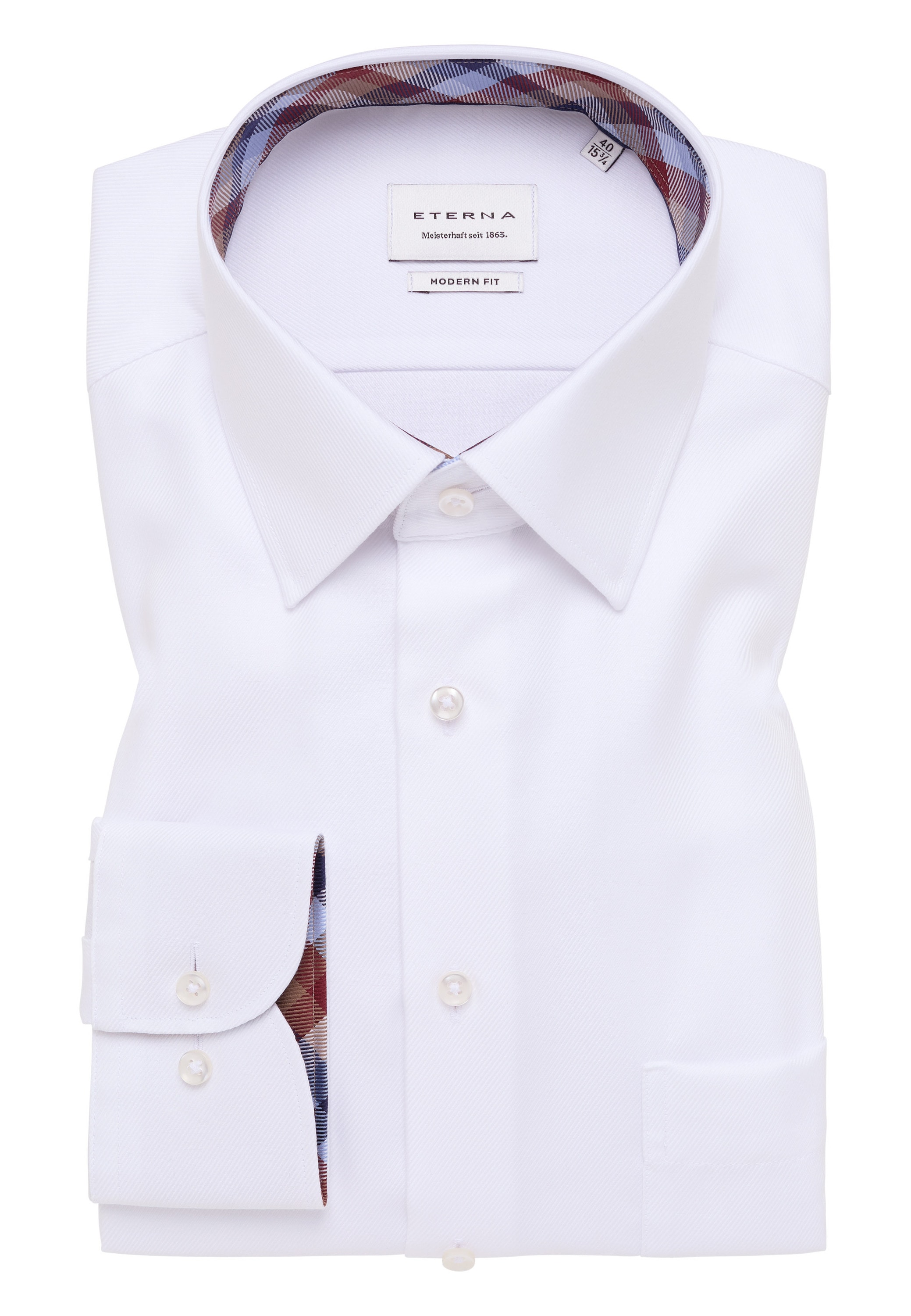 Eterna Langarmhemd »MODERN FIT« NON IRON (bügelfrei)