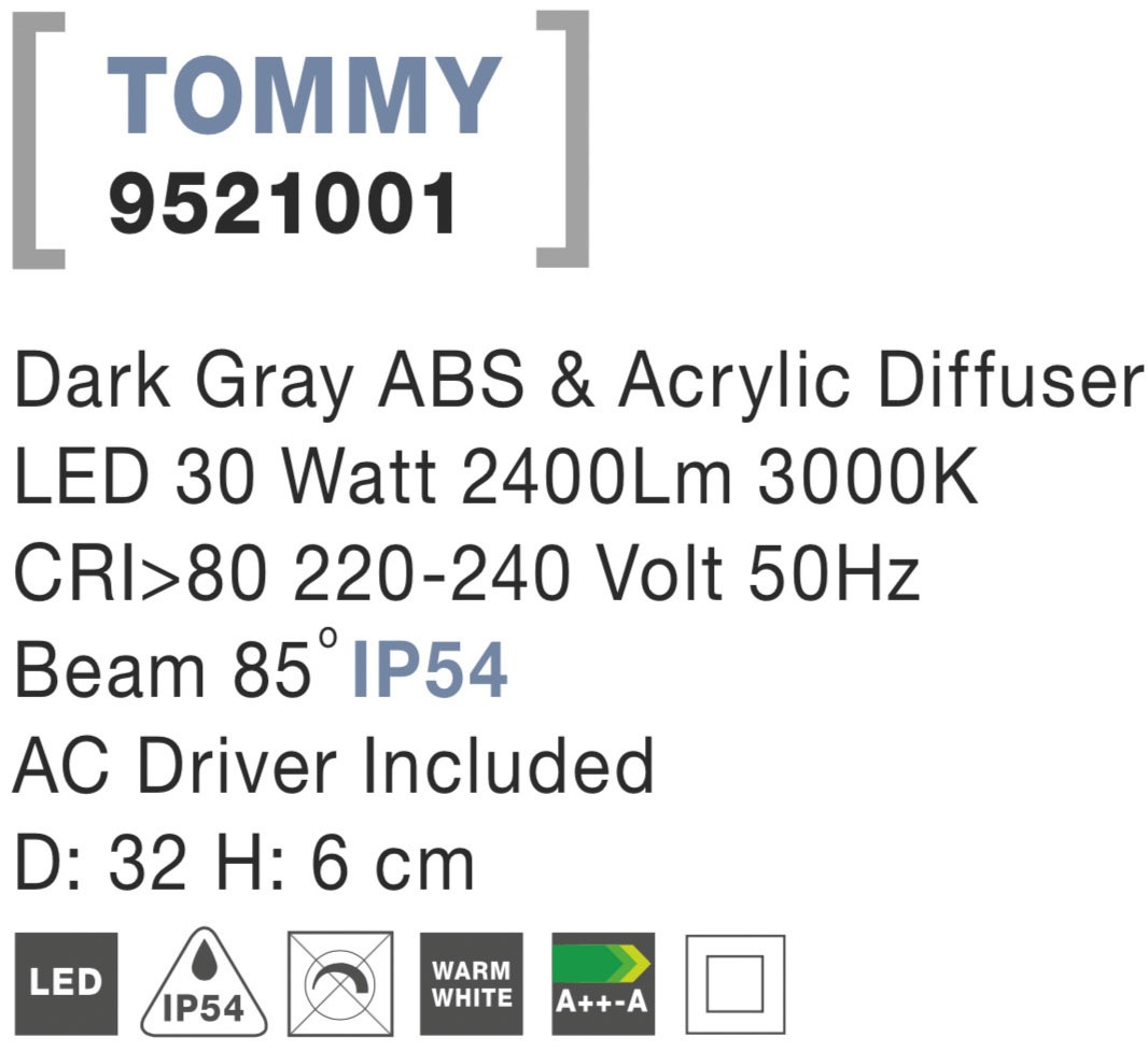 Nova Luce Außen-Wandleuchte »TOMMY«