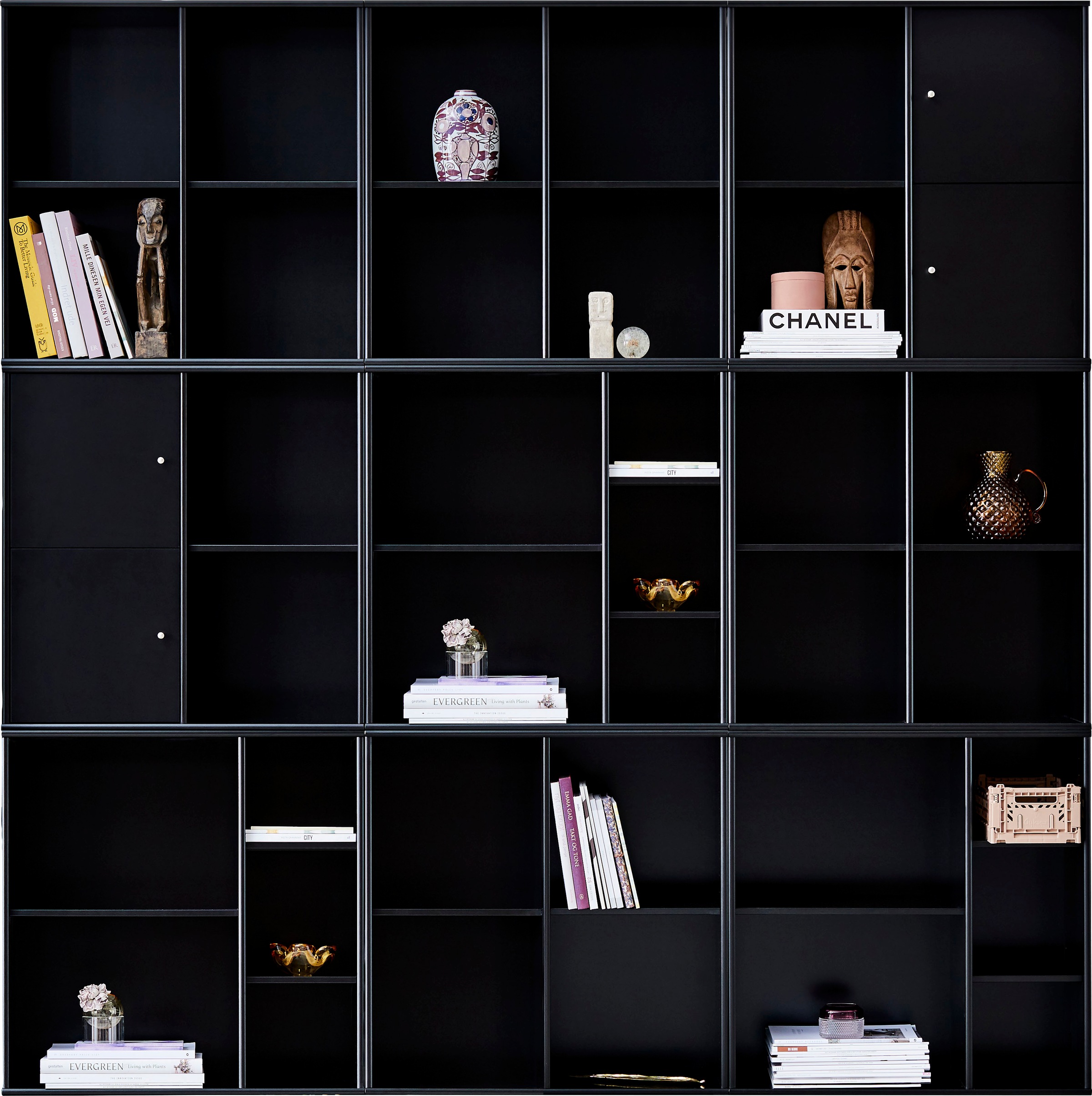 Hammel Furniture Bücherregal »Mistral Kubus«, Kombination aus 9 Modulen,  mit 2 Türenset, Breite 207cm online kaufen