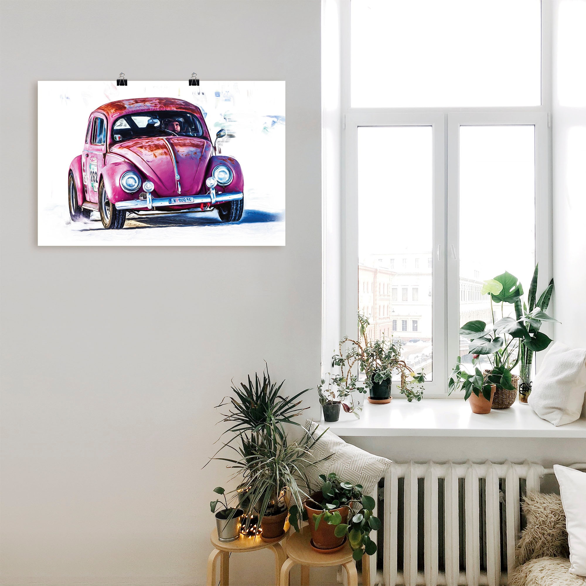 Artland Poster »Kleiner Flitzer«, Auto, (1 St.), als Alubild, Leinwandbild, Wandaufkleber oder Poster in versch. Größen
