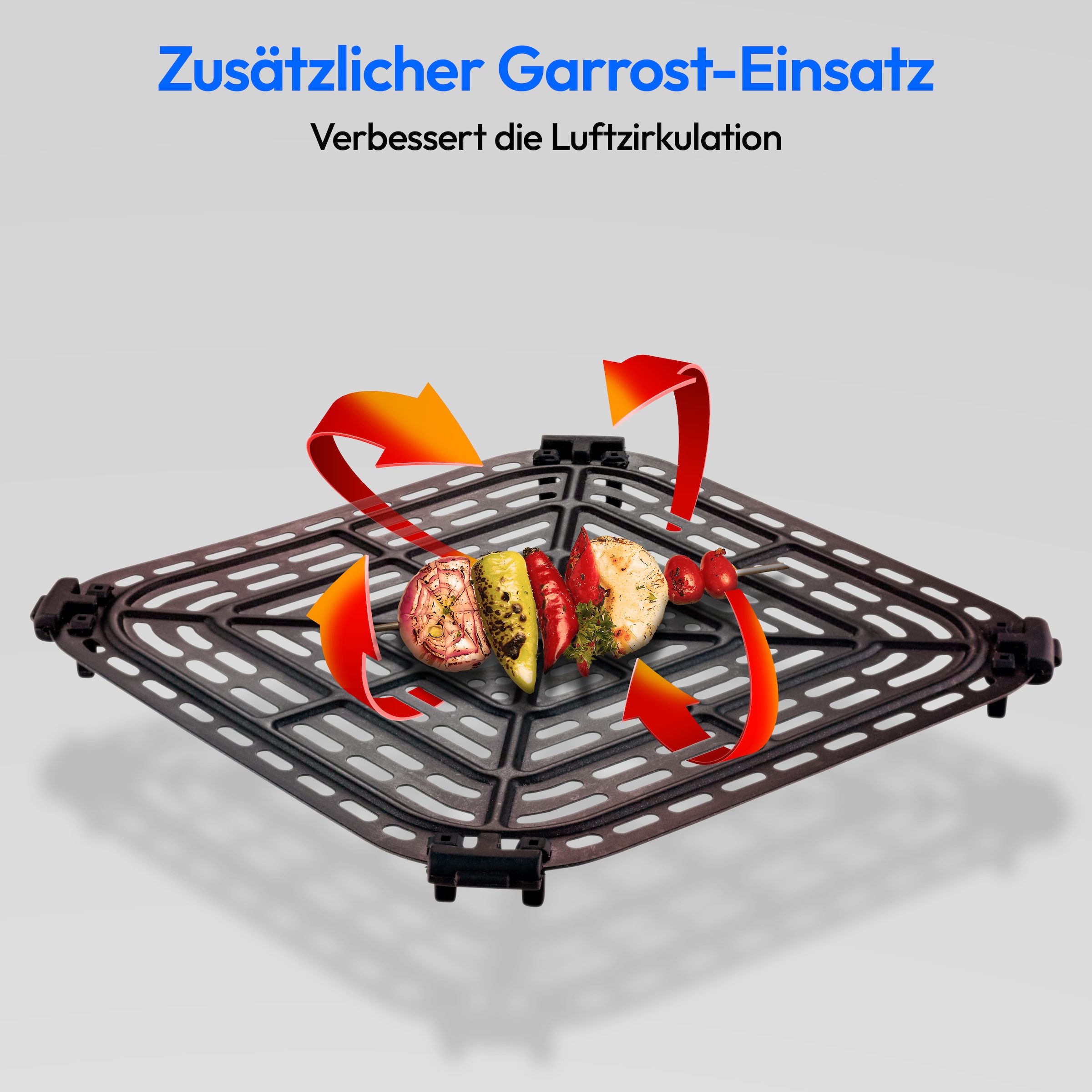 Medion® Heißluftfritteuse »P10 XL (MD 11750), 6,8 L Korbvolumen, 9 Automatikprogramme, Vorheizen«, 2000 W, Fassungsvermögen 6,8 l, Temperatur einstellbar 50 - 200 °C, ILAG Beschichtung, Timer