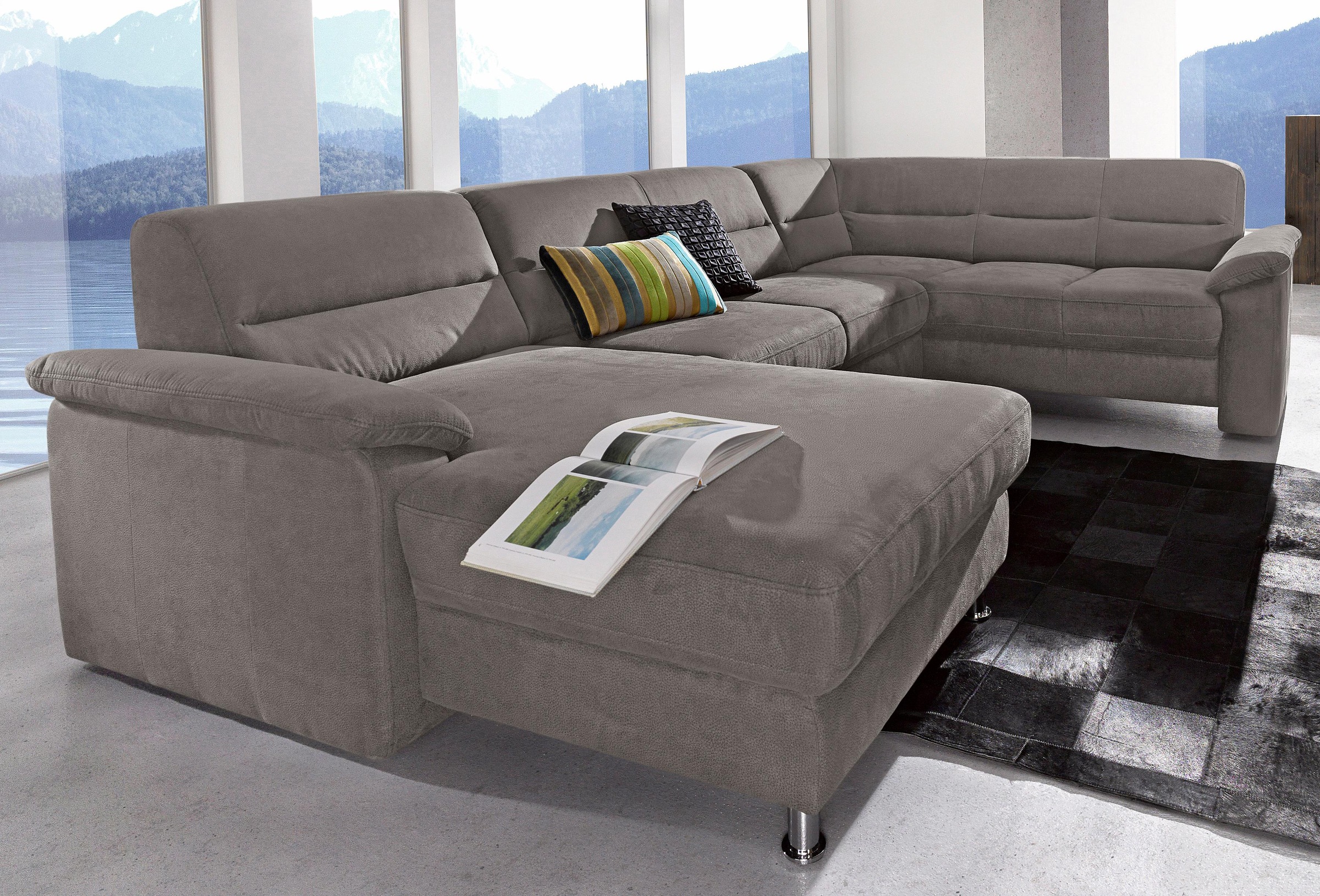 sit&more Wohnlandschaft »Ascara U-Form« inklusive Boxspring/Federkern-Polst günstig online kaufen