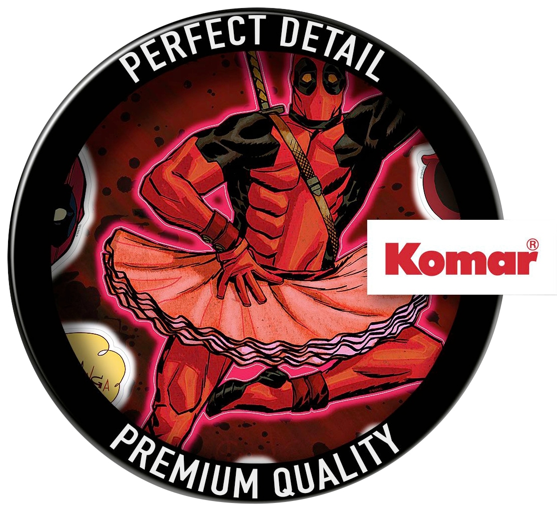Komar Wandtattoo »Deadpool Derppool - Größe 50 x 70 cm«, (10 St.), selbstklebend, Wandsticker, Kinderzimmer