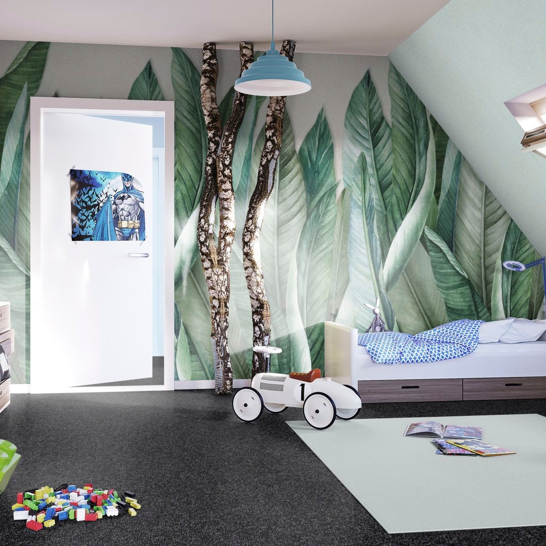 Bodenmeister Teppichboden »Baltic, Schlinge - meliert, Made in Belgium«, rechteckig, 5 mm Höhe, Wohnzimmer, Schlafzimmer, Kinderzimmer, Breite 400/500 cm