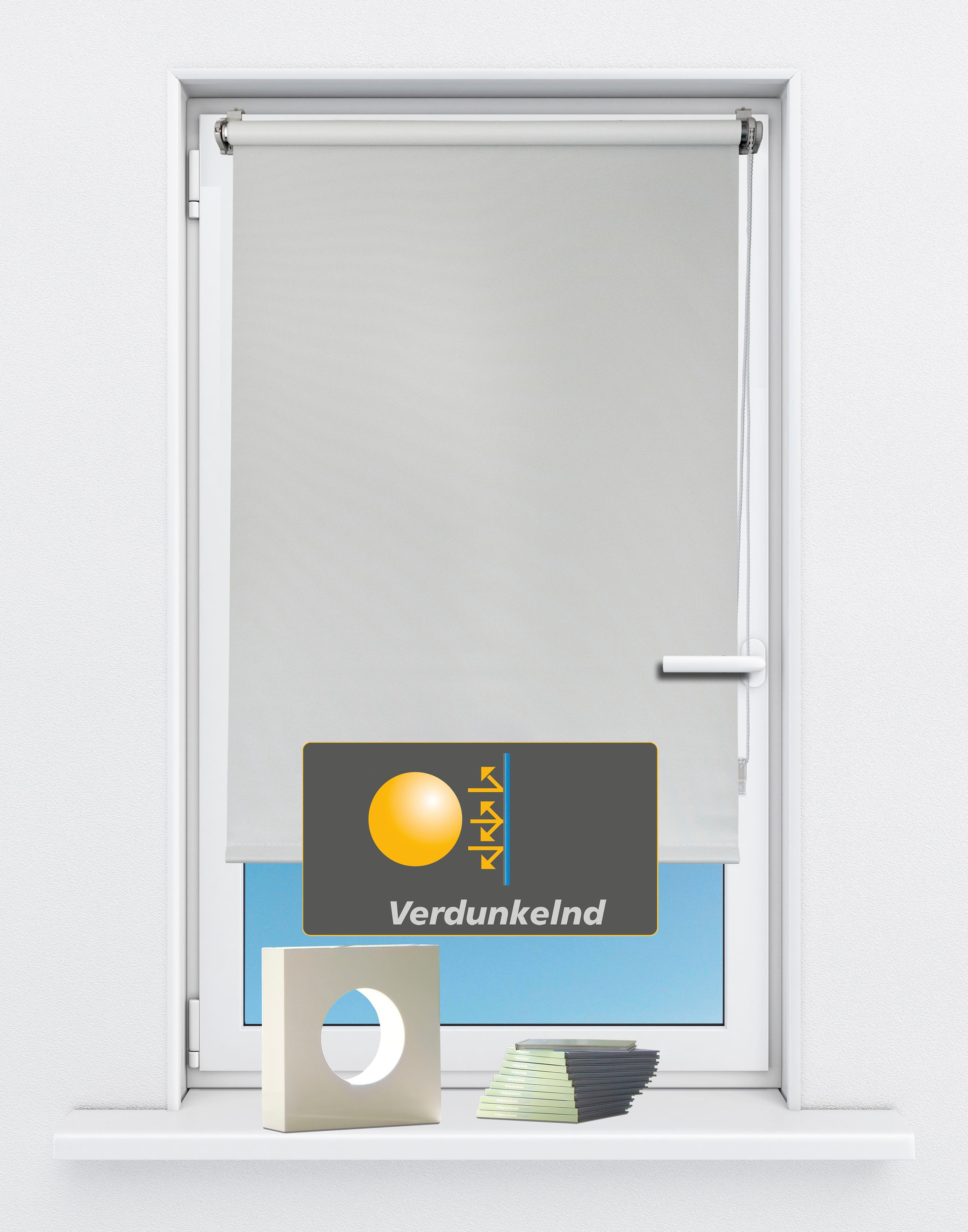 Kutti Seitenzugrollo »Seitenzugrollo 'Luna', verdunkelnd, Klemmfix, ohne Bo günstig online kaufen