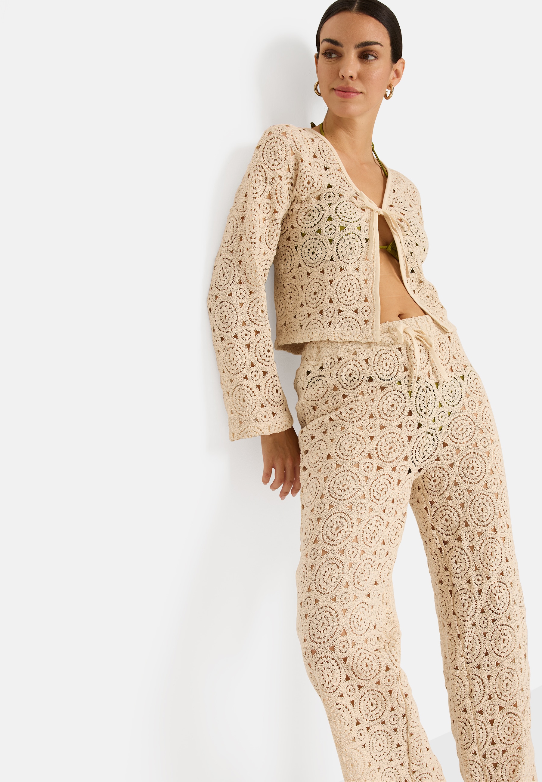 LSCN by LASCANA Strickjacke aus Häkelspitze