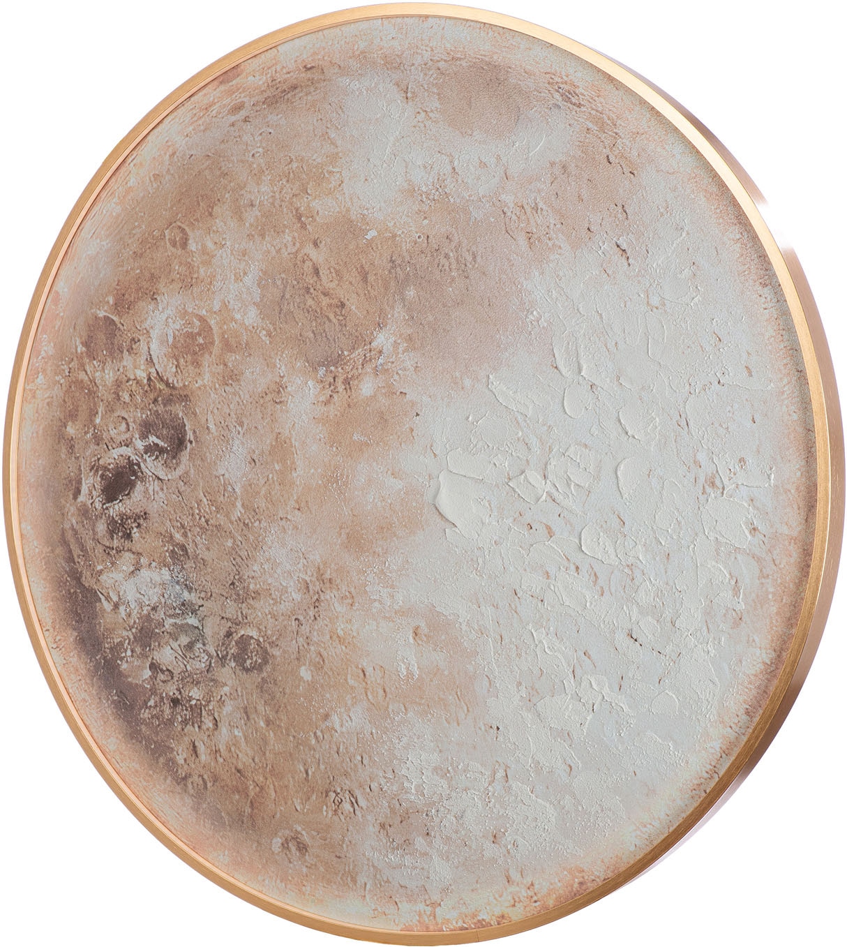 GILDE Metallbild »Bild rund Moon« Weltraum 1 Stk. tlg.