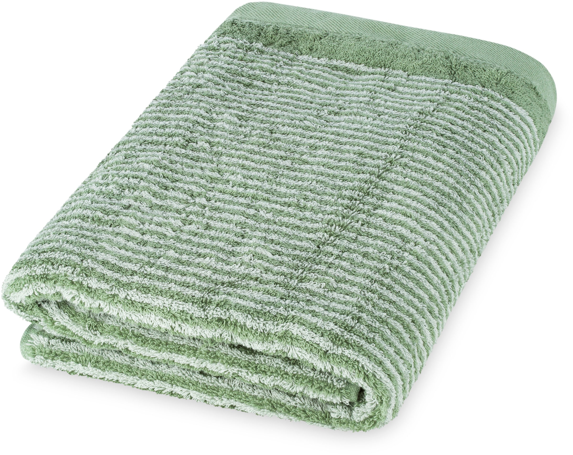 ROSS Duschtuch »schmaler Querstreifen« aus feinster Baumwolle